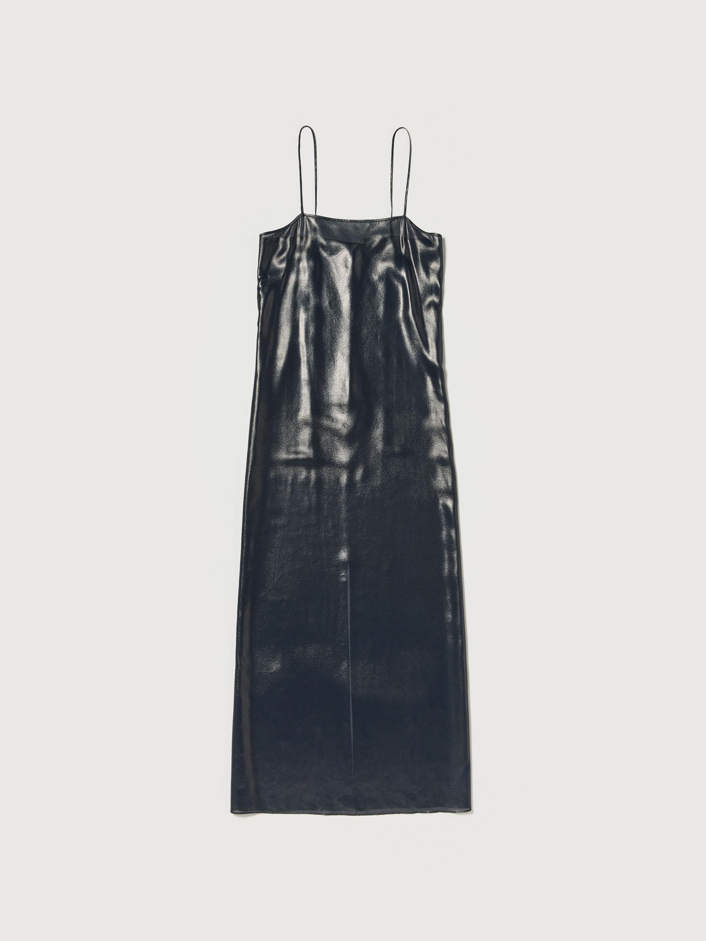 FOIL PRINTED SILK LAWN SLIP DRESS 詳細画像 NAVY 5