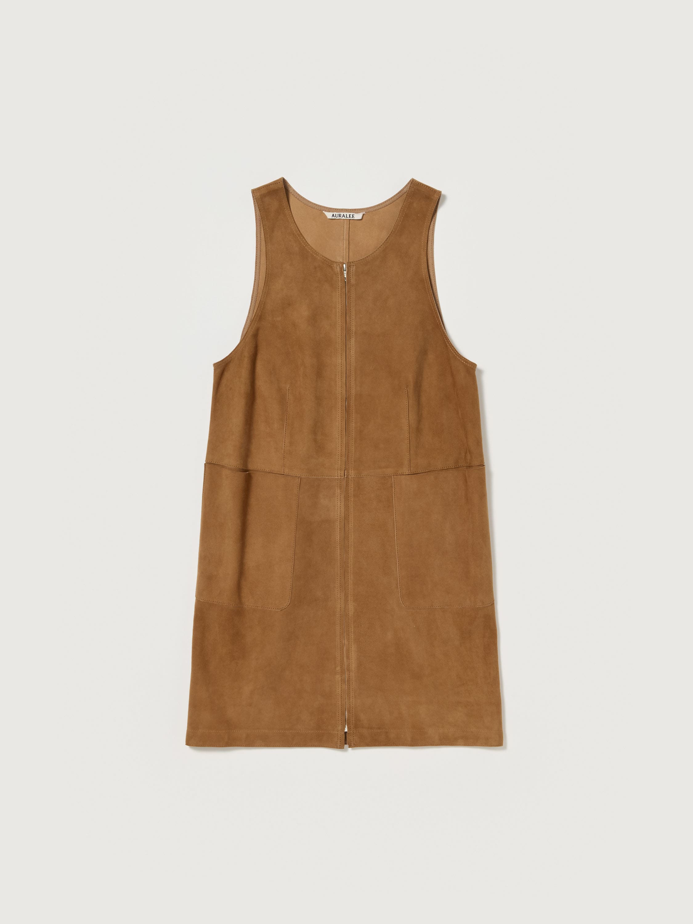 LAMB SUEDE ZIP MINI DRESS 詳細画像 CAMEL 1