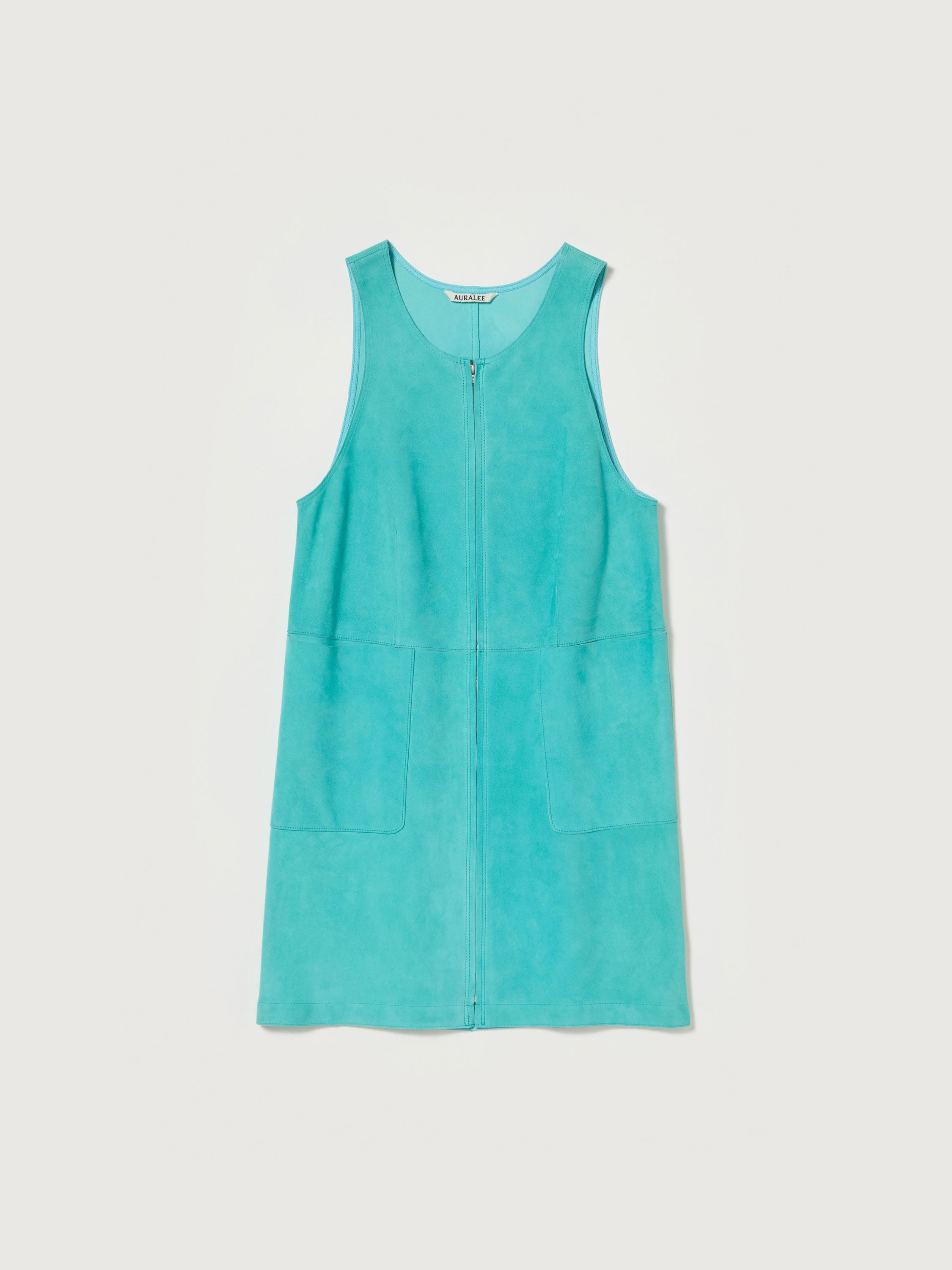 LAMB SUEDE ZIP MINI DRESS 詳細画像 AQUA BLUE 6