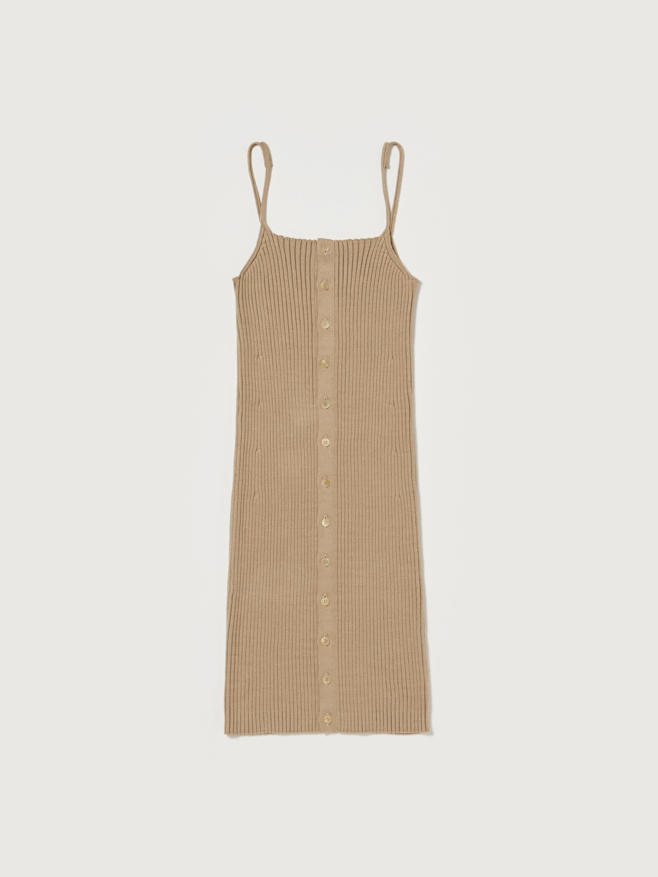 COTTON SILK RIB KNIT MINI DRESS 詳細画像 LIGHT CAMEL 4