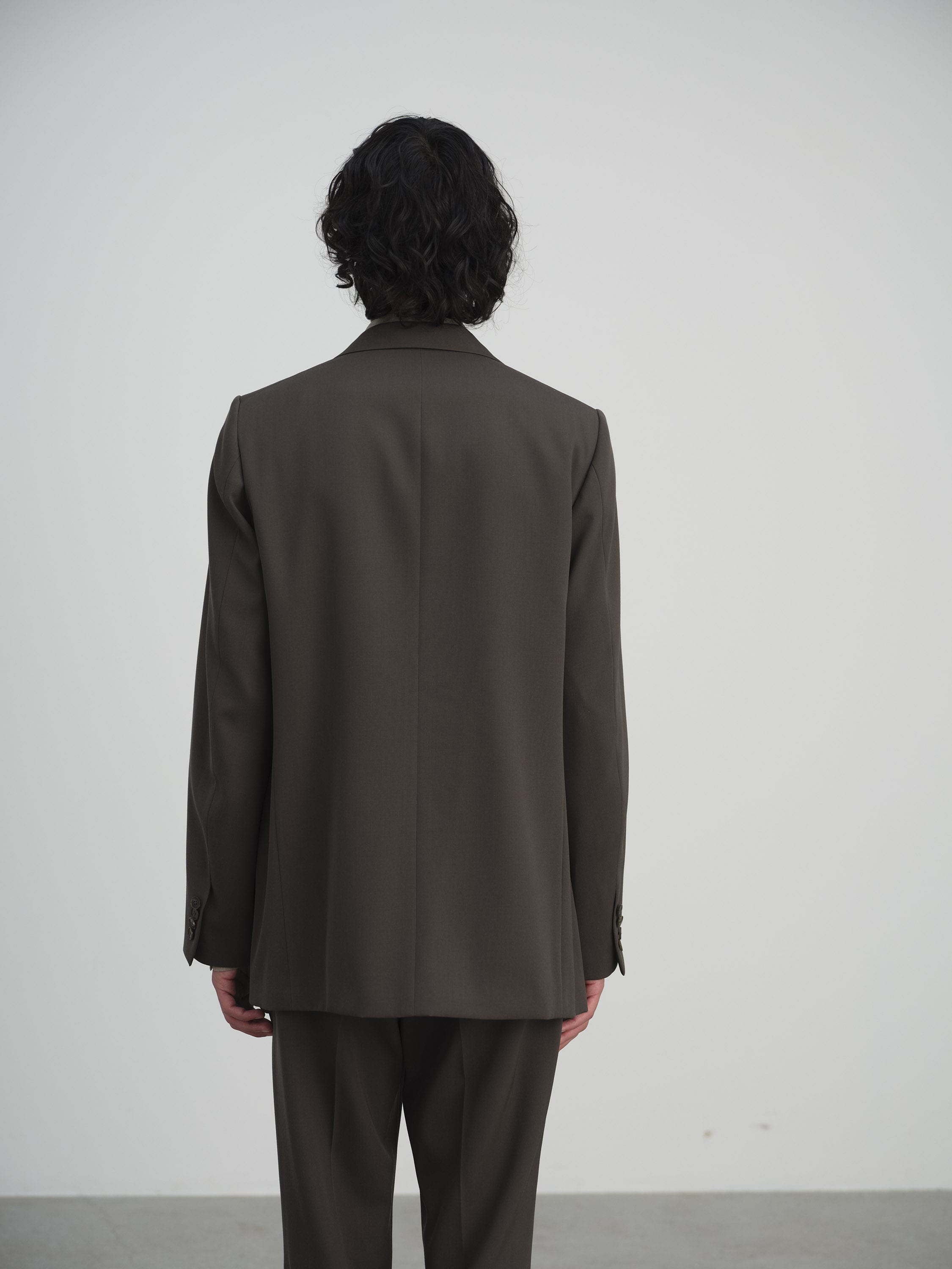 LIGHT WOOL MAX GABARDINE JACKET 詳細画像 DARK BROWN 4