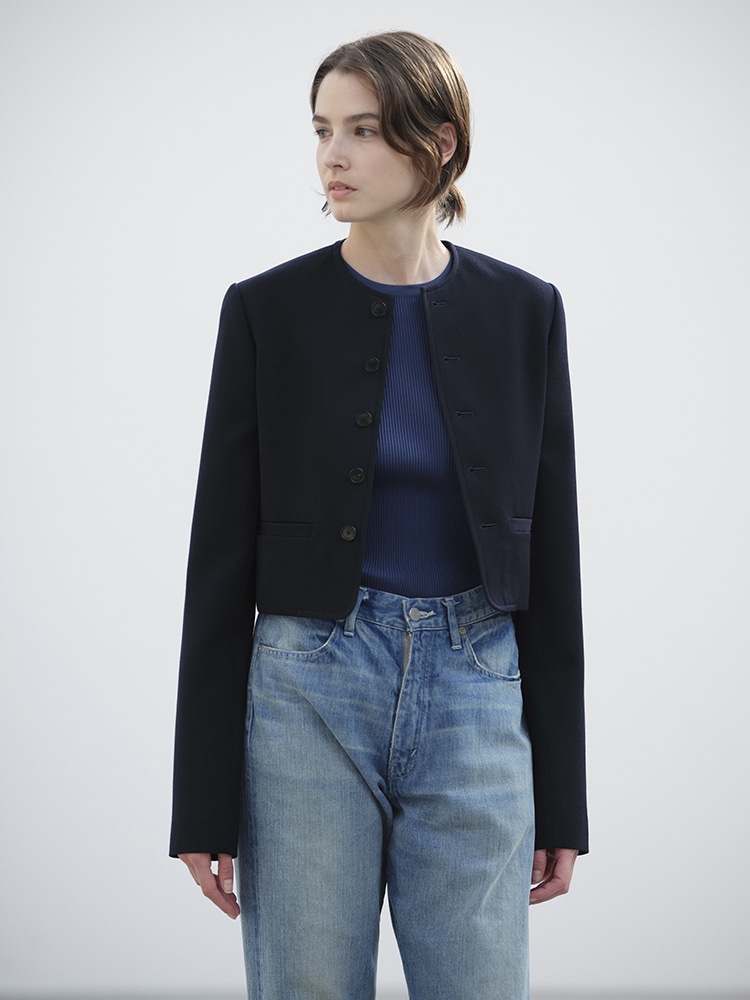HIGH DENSITY WOOL TWILL SHORT JACKET - AURALEE Official Website