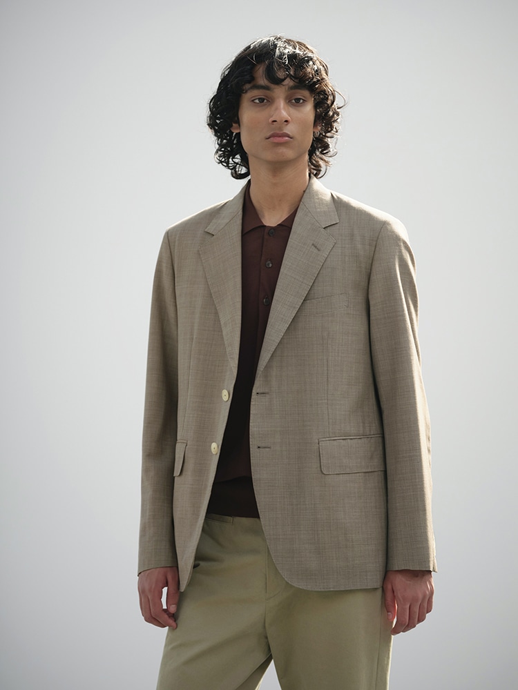 TROPICAL WOOL KID MOHAIR JACKET - AURALEE Official Website TROPICAL WOOL KID MOHAIR JACKET - AURALEE Official Website