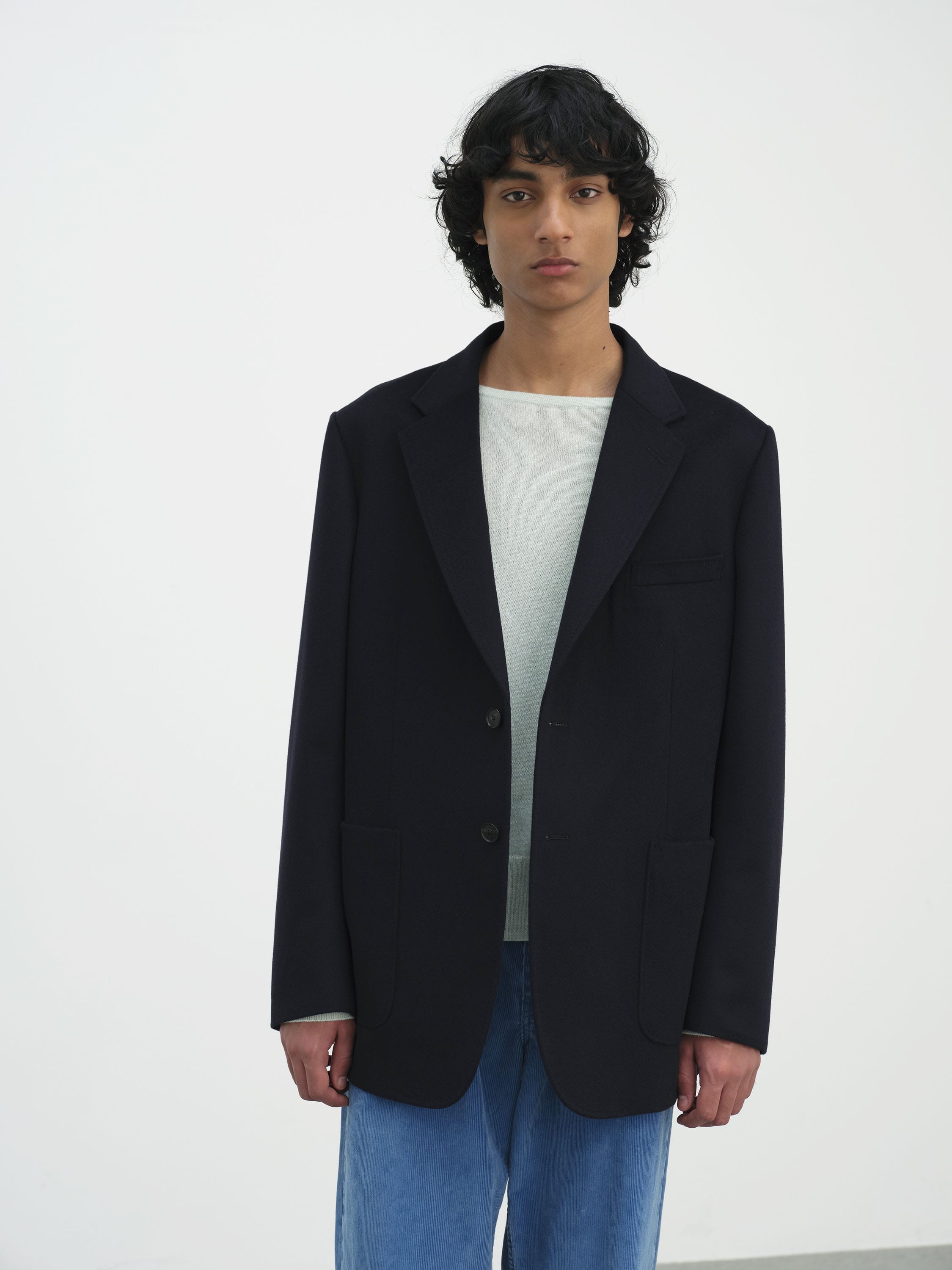 CASHMERE MOLESKIN  JACKET 詳細画像 DARK NAVY 1