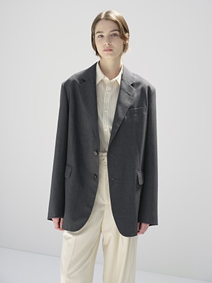 WOOL KID MOHAIR HOP SACK JACKET