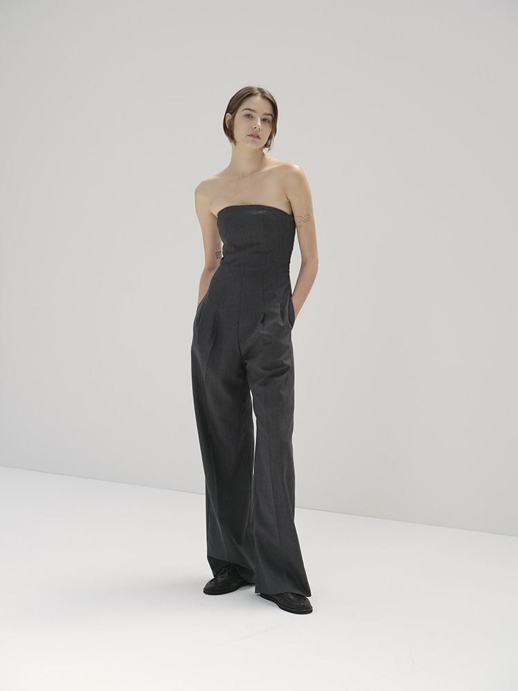 WOOL KID MOHAIR HOP SACK JUMPSUIT