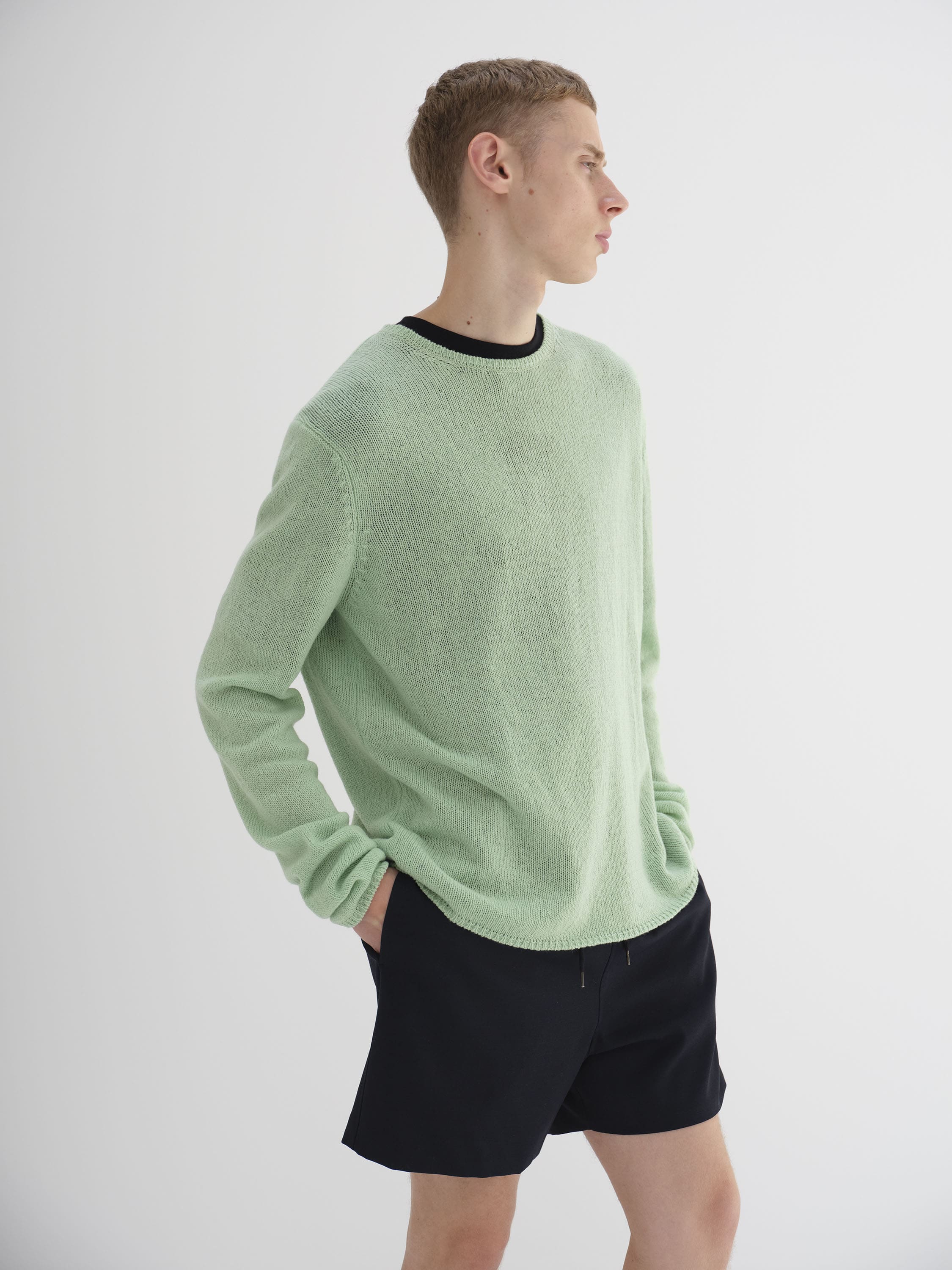 SUMMER CASHMERE KNIT P/O 詳細画像 LIGHT GREEN 2