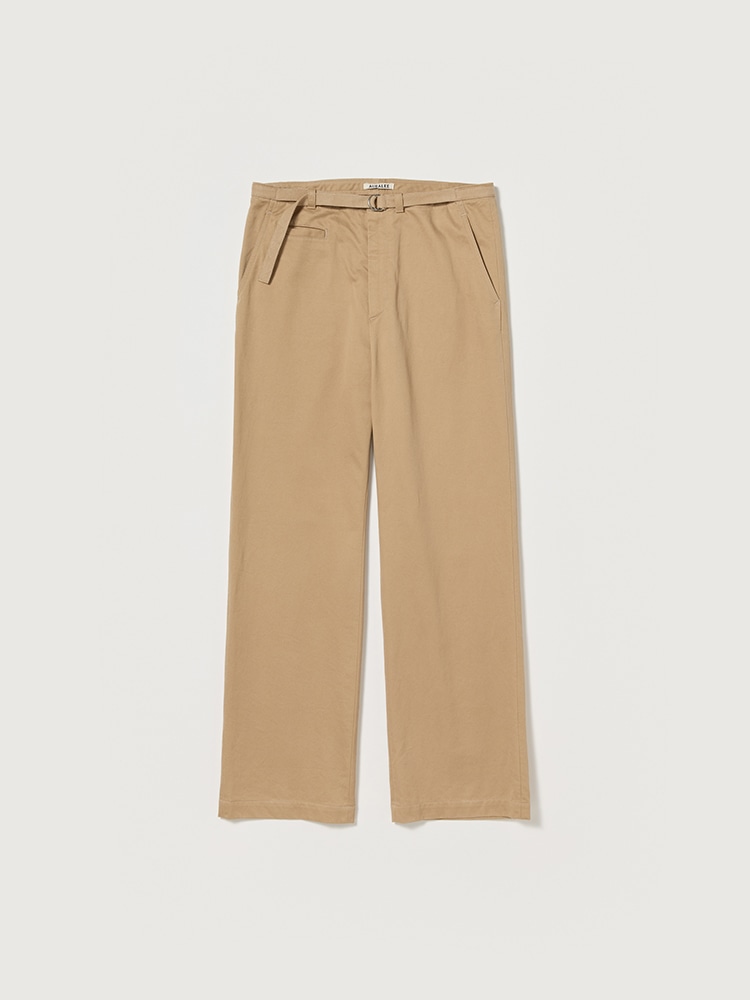 WASHED FINX CHINO BELTED PANTS