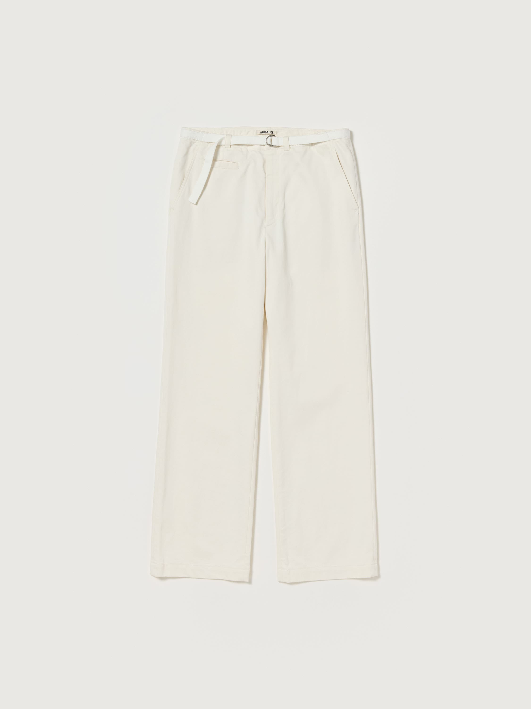 WASHED FINX CHINO BELTED PANTS 詳細画像 IVORY WHITE 1