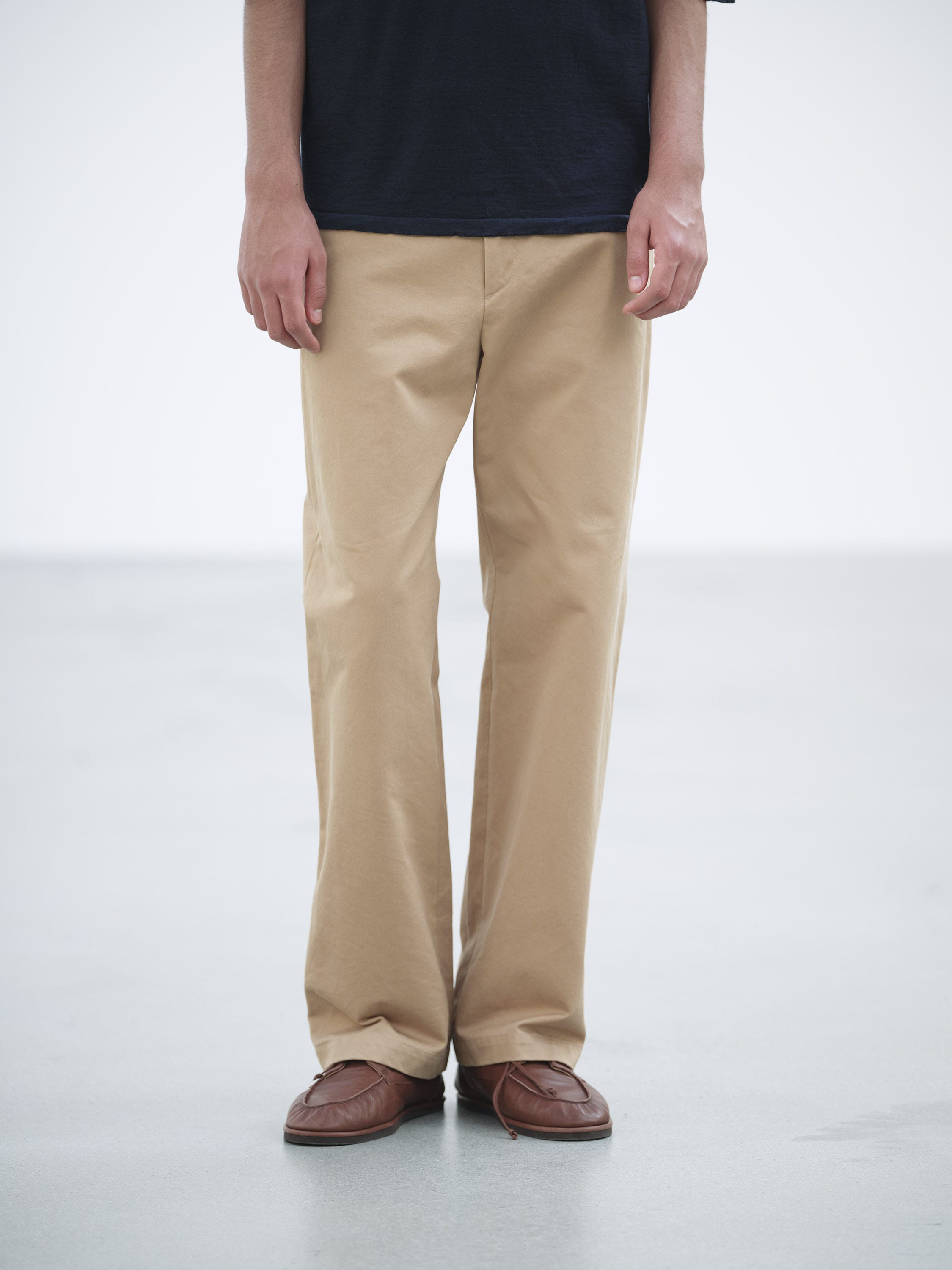 WASHED FINX CHINO BELTED PANTS 詳細画像 CAMEL BROWN 2