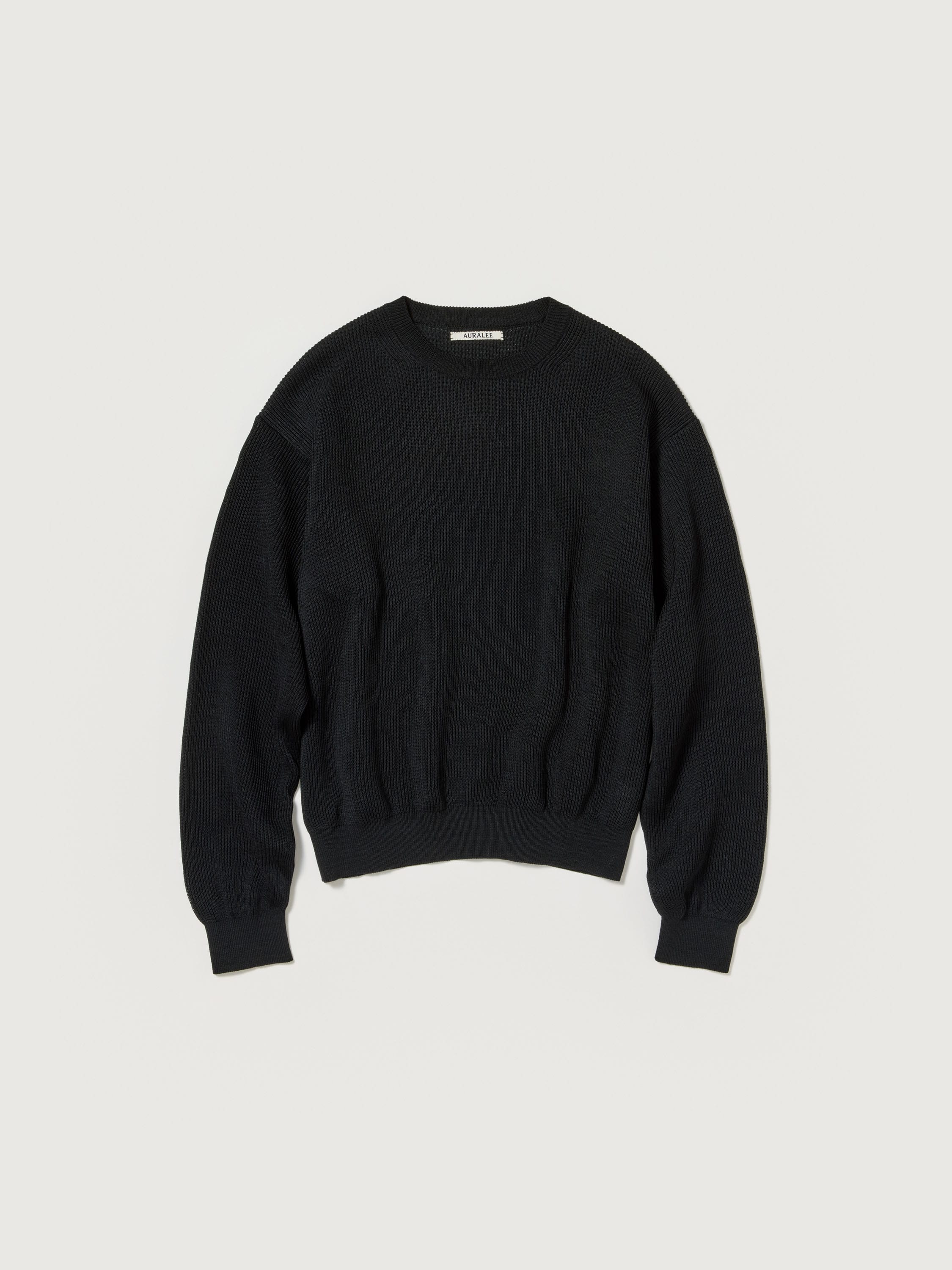 FLAT YARN RIB KNIT P/O 詳細画像 BLACK 4