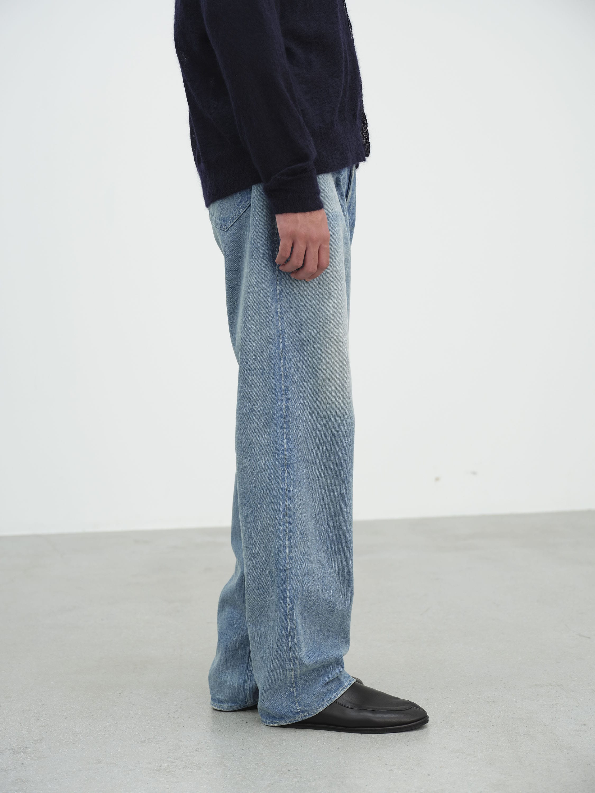 SELVEDGE FADED LIGHT DENIM PANTS 詳細画像 LIGHT INDIGO 4