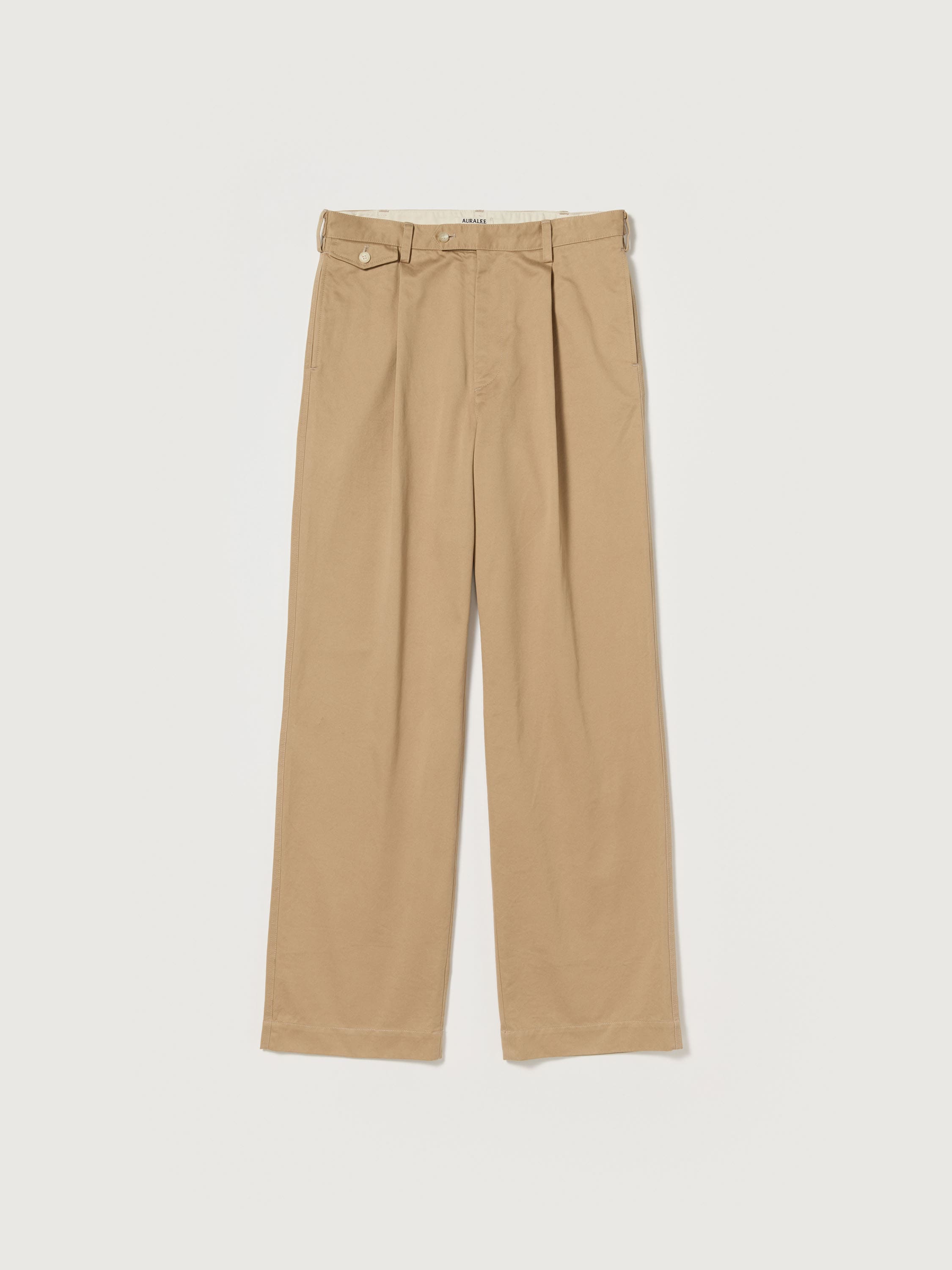 WASHED FINX CHINO ONE-TUCK PANTS 詳細画像 CAMEL BROWN 1