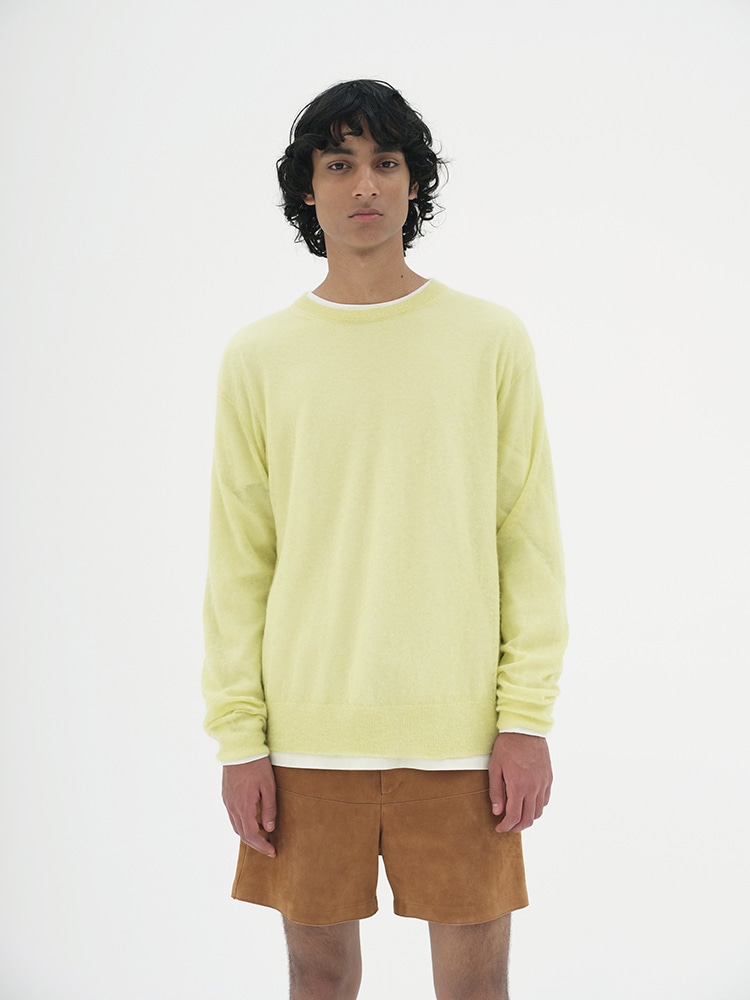 KID MOHAIR SHEER KNIT P/O