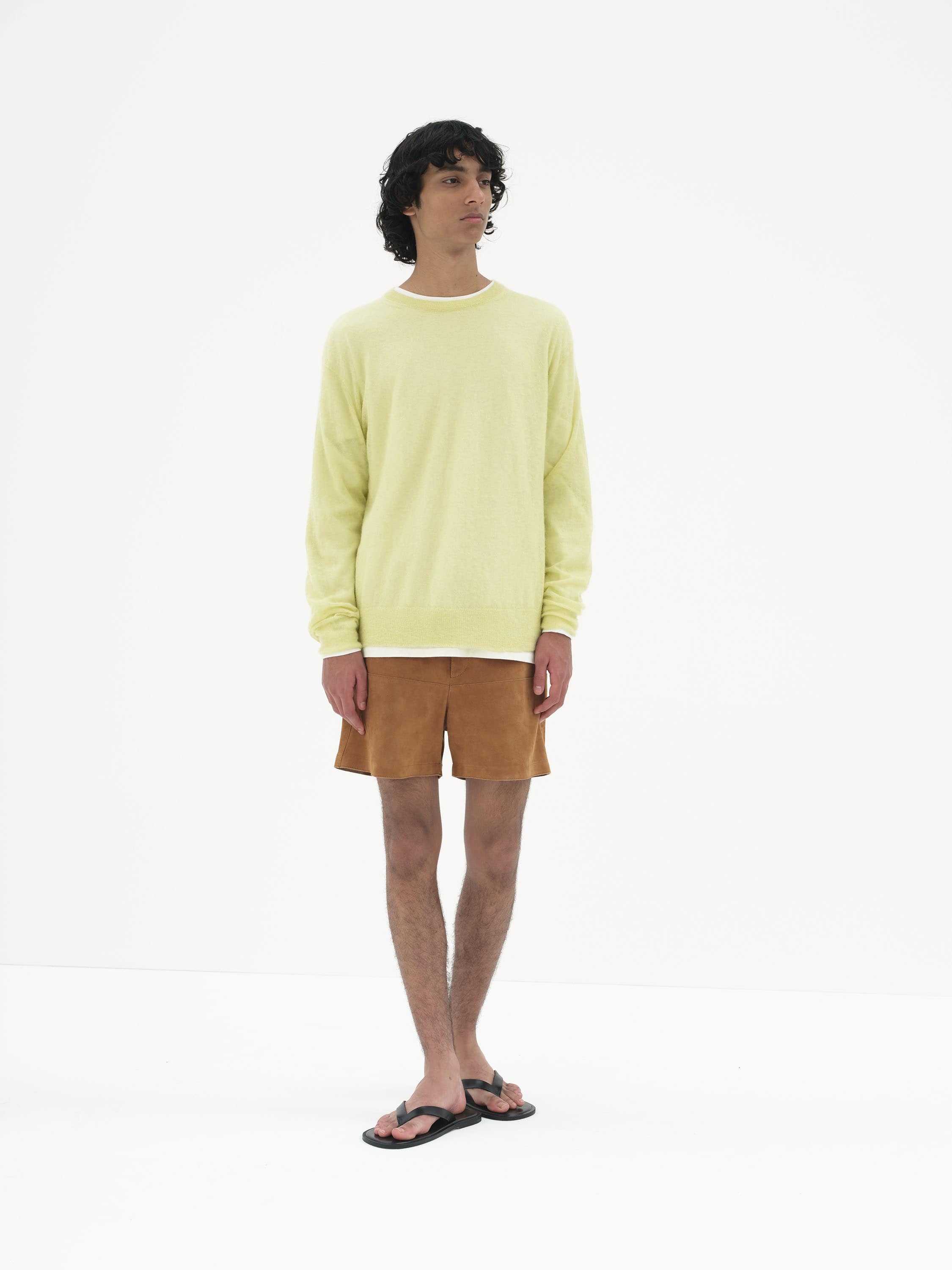 KID MOHAIR SHEER KNIT P/O 詳細画像 LIME YELLOW 2