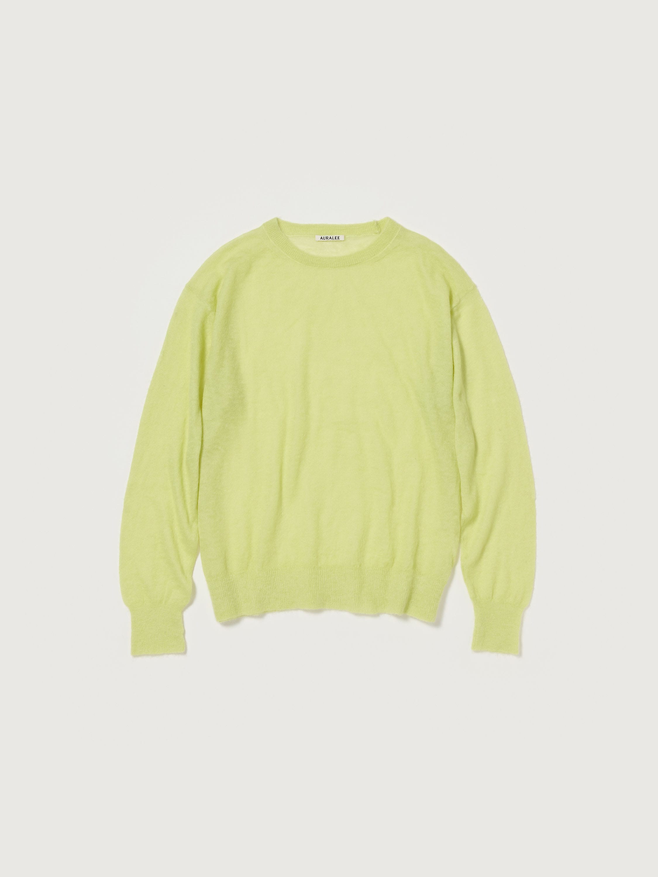 KID MOHAIR SHEER KNIT P/O 詳細画像 LIME YELLOW 4