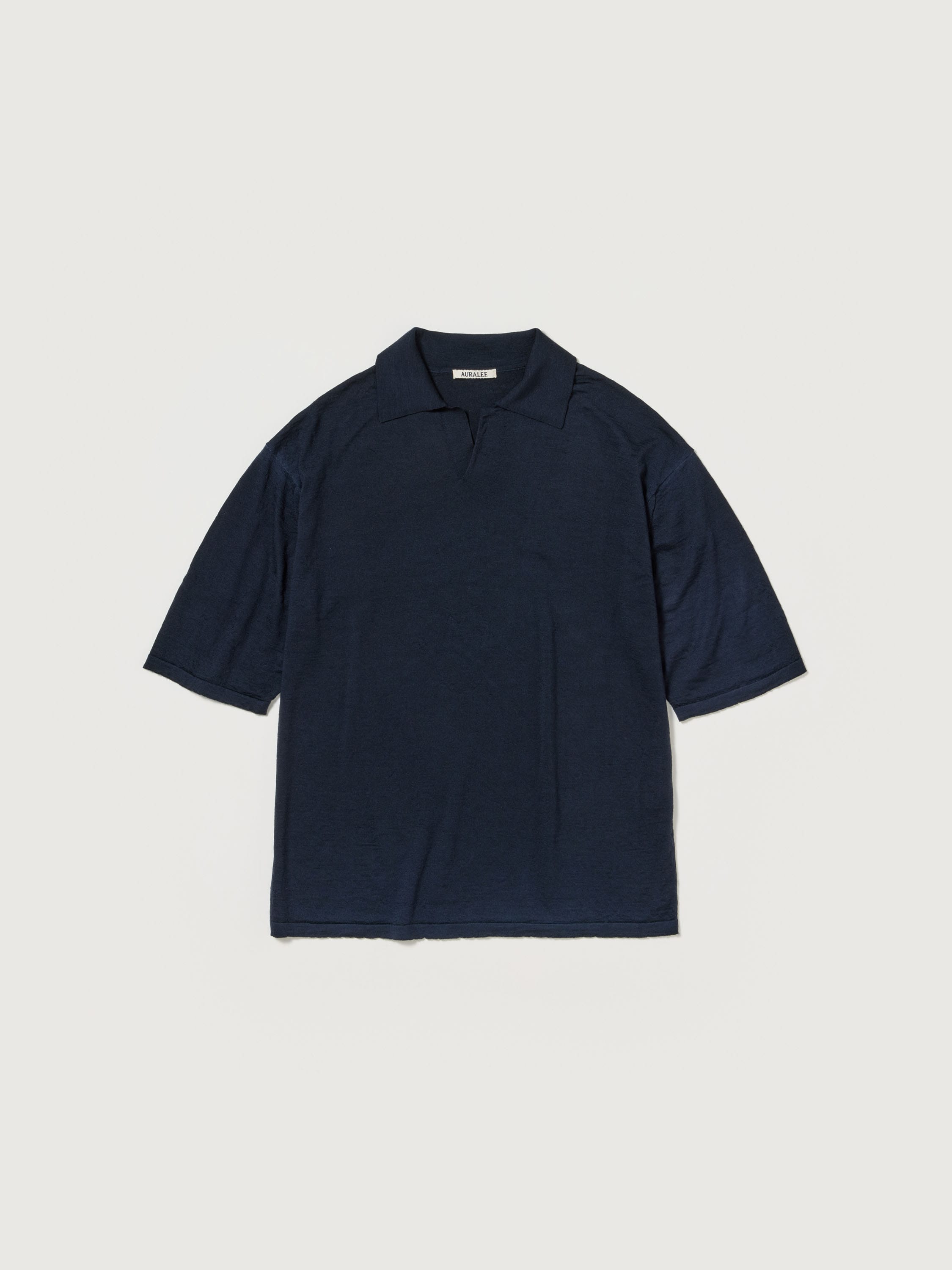 PRODUCT DYED WOOL KNIT POLO 詳細画像 NAVY 4