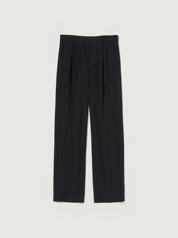 Auralee Super Fine Wool Cotton Twill Slacks Black | Cultizm