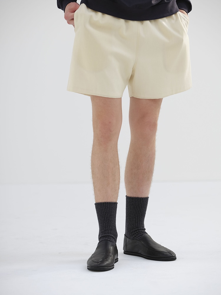 WOOL KID MOHAIR HOP SACK SHORTS