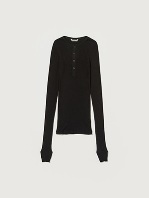 ORGANIC SOFT RIB HENLY NECK P/O