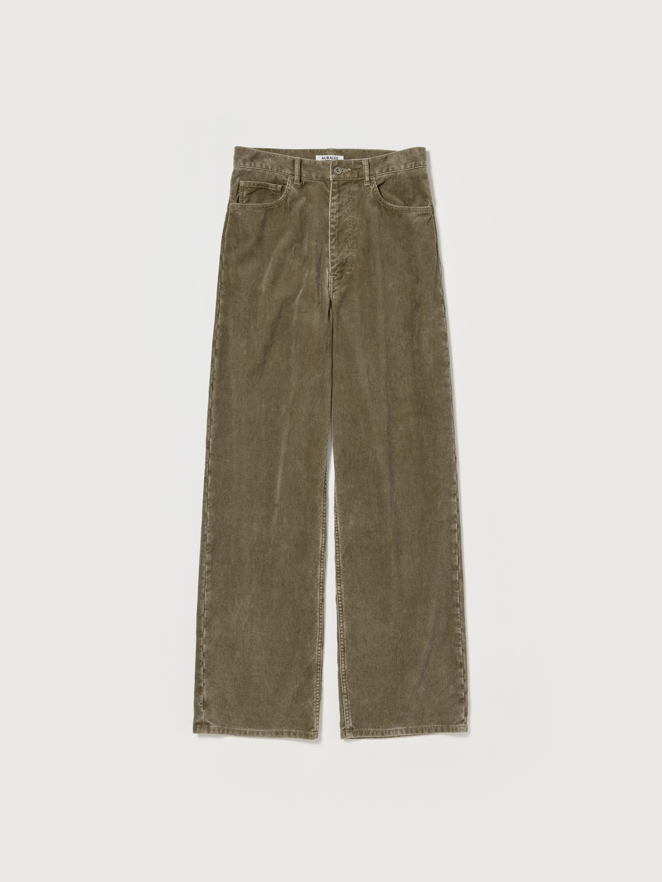 PIGMENT DYE FINX CORDUROY WIDE 5P PANTS 詳細画像 OLIVE BROWN 1