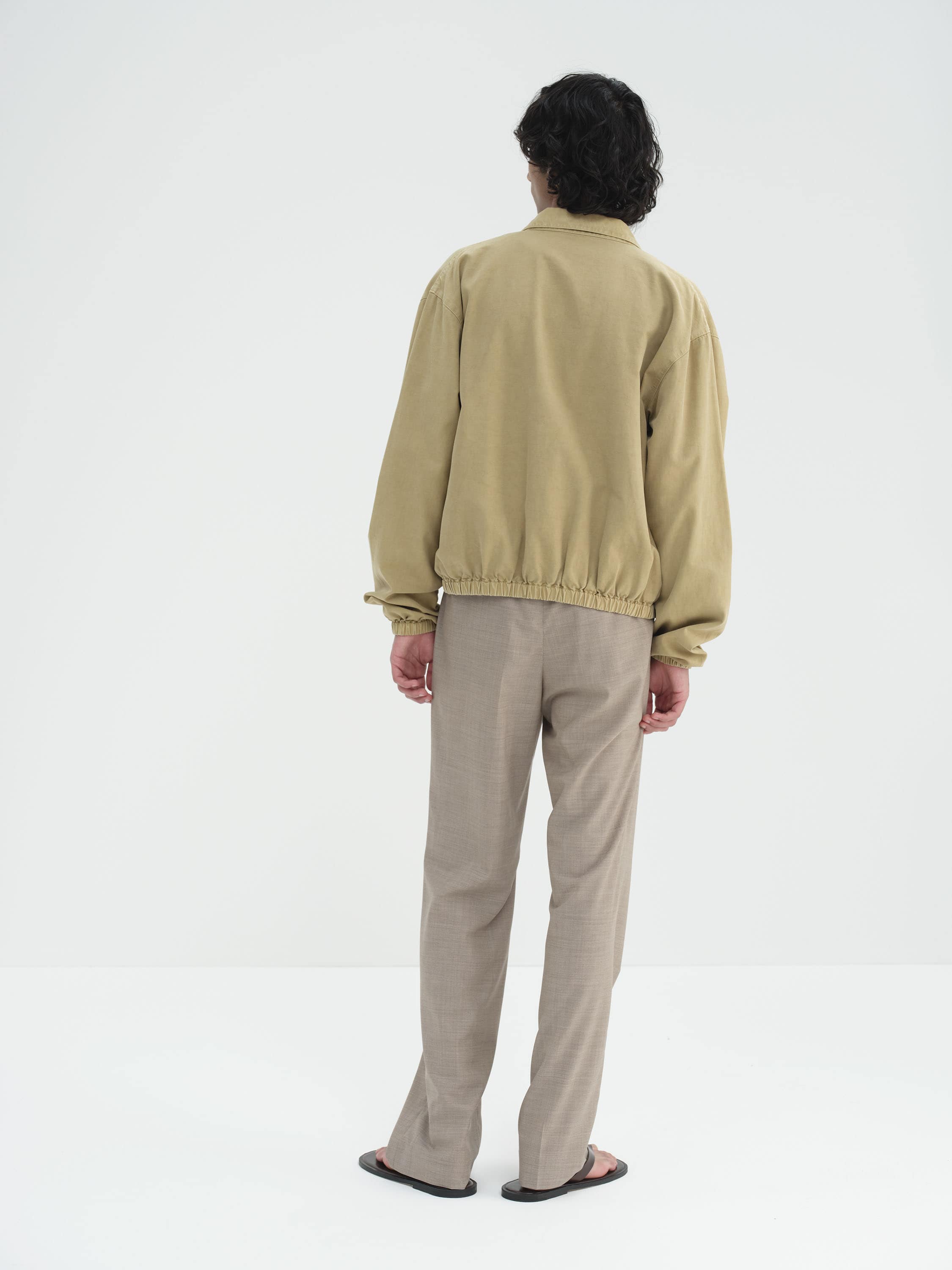 SUPER FINE TROPICAL WOOL SLACKS 詳細画像 TOP LIGHT BROWN 4