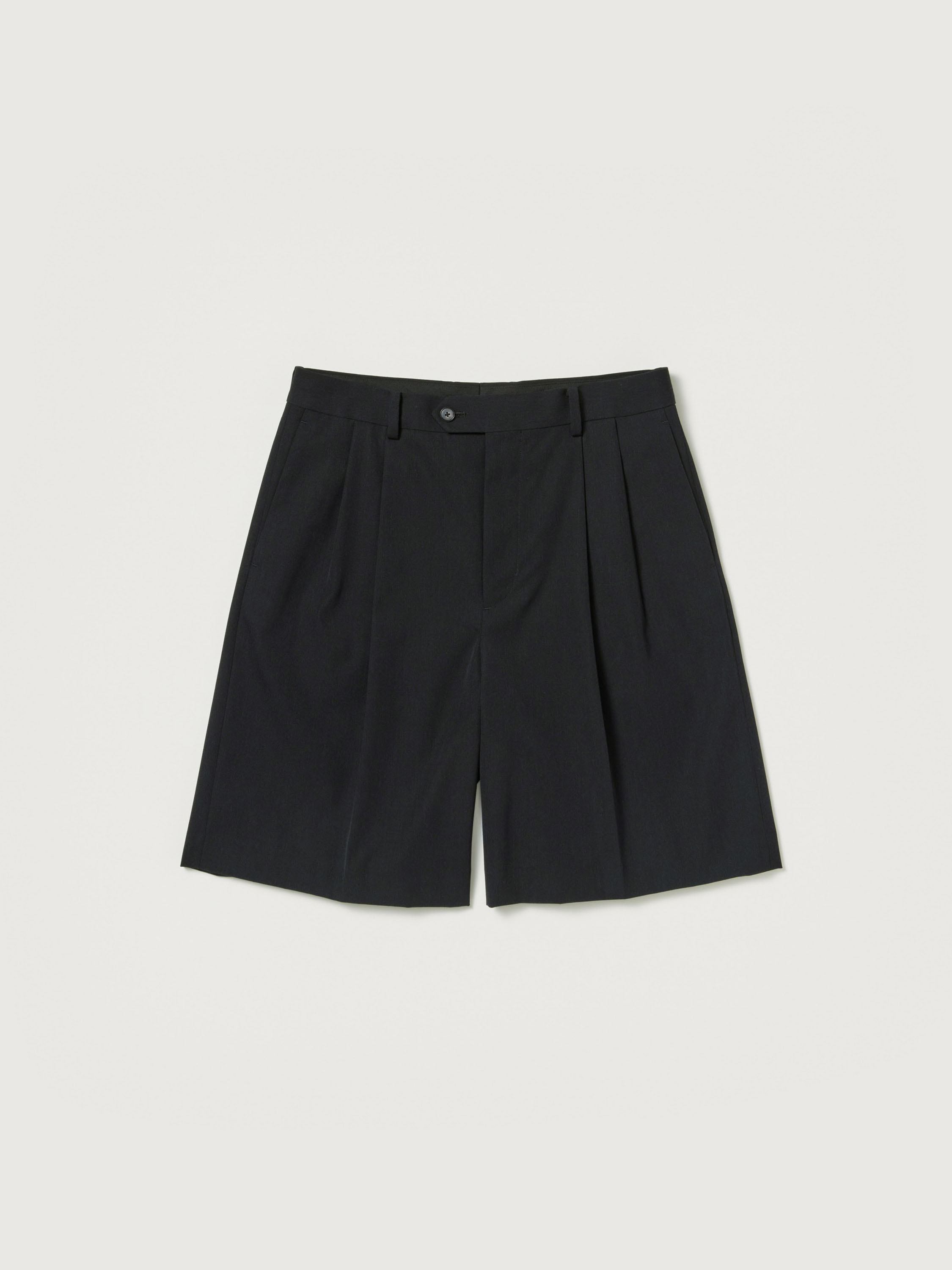 LIGHT WOOL MAX GABARDINE SHORTS 詳細画像 TOP BLACK 4