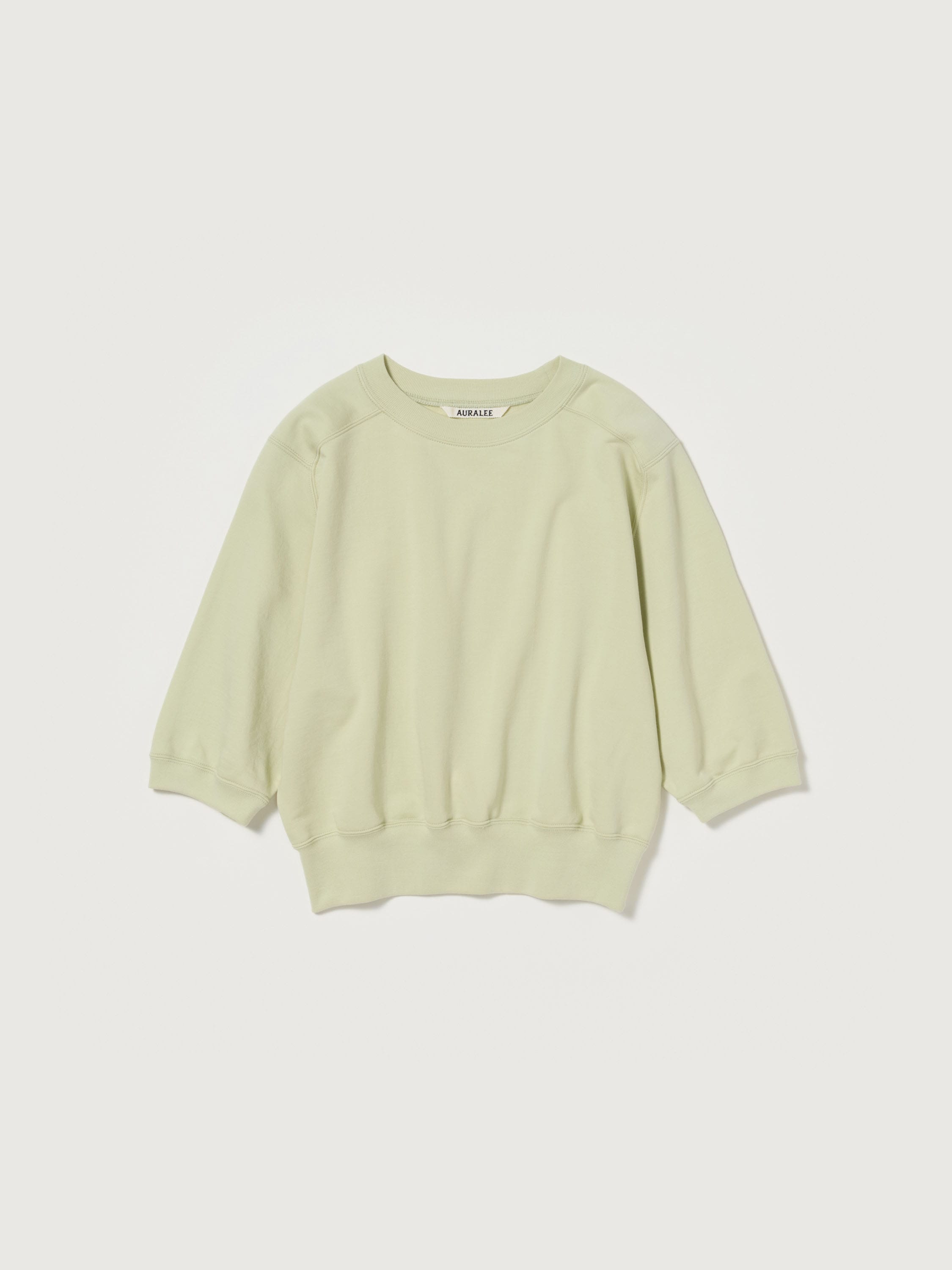 ELASTIC HIGH GAUGE SWEAT HALF SLEEVED P/O 詳細画像 PISTACHIO 1