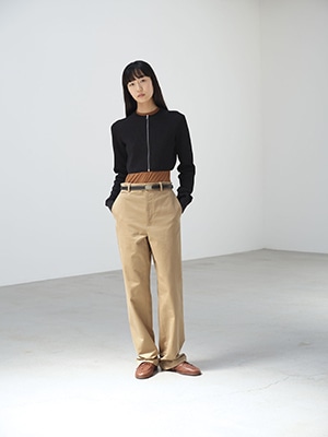 WASHED FINX CHINO NARROW PANTS