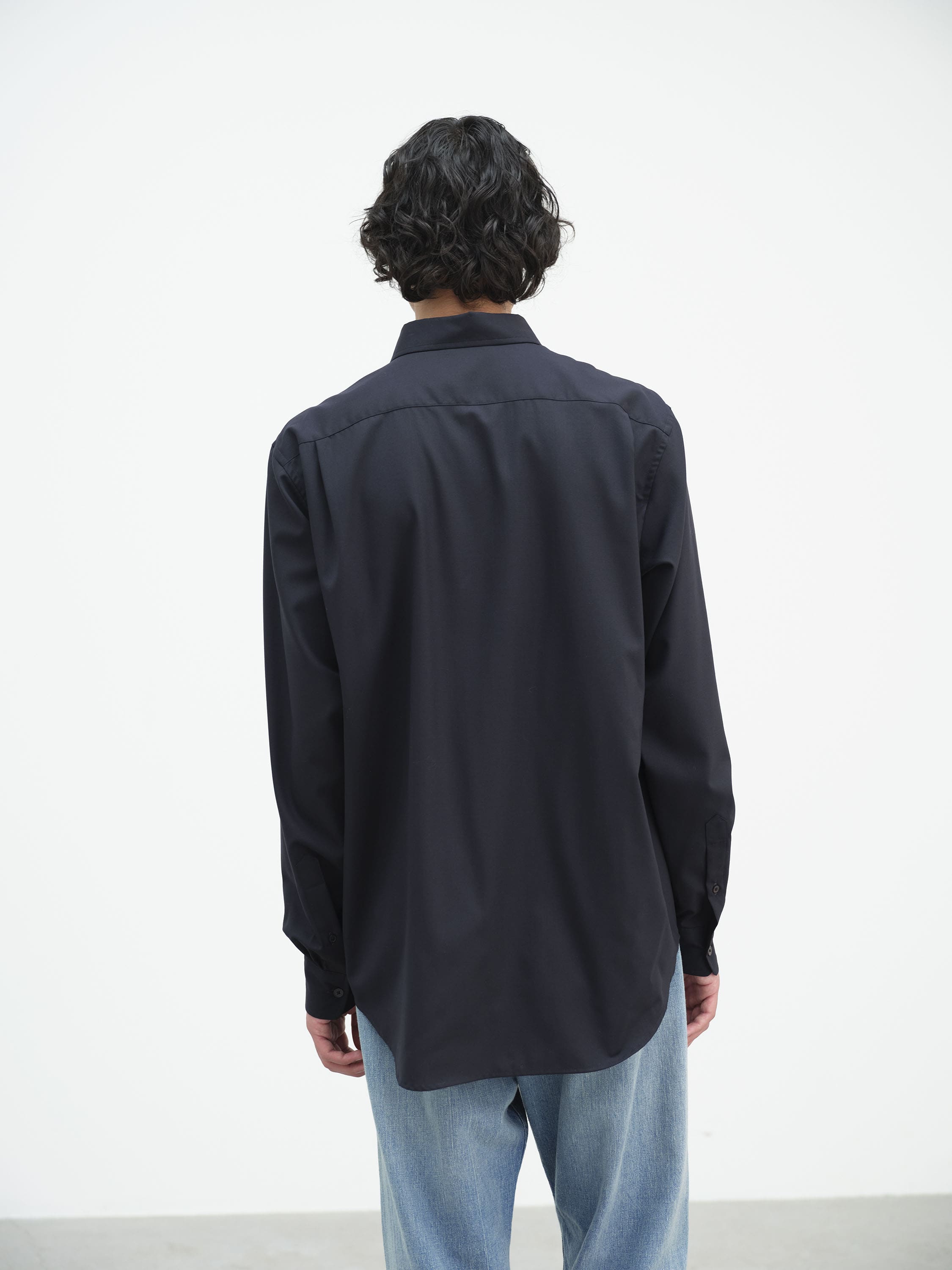 SUPER FINE TROPICAL WOOL SHIRT 詳細画像 TOP DARK NAVY 3