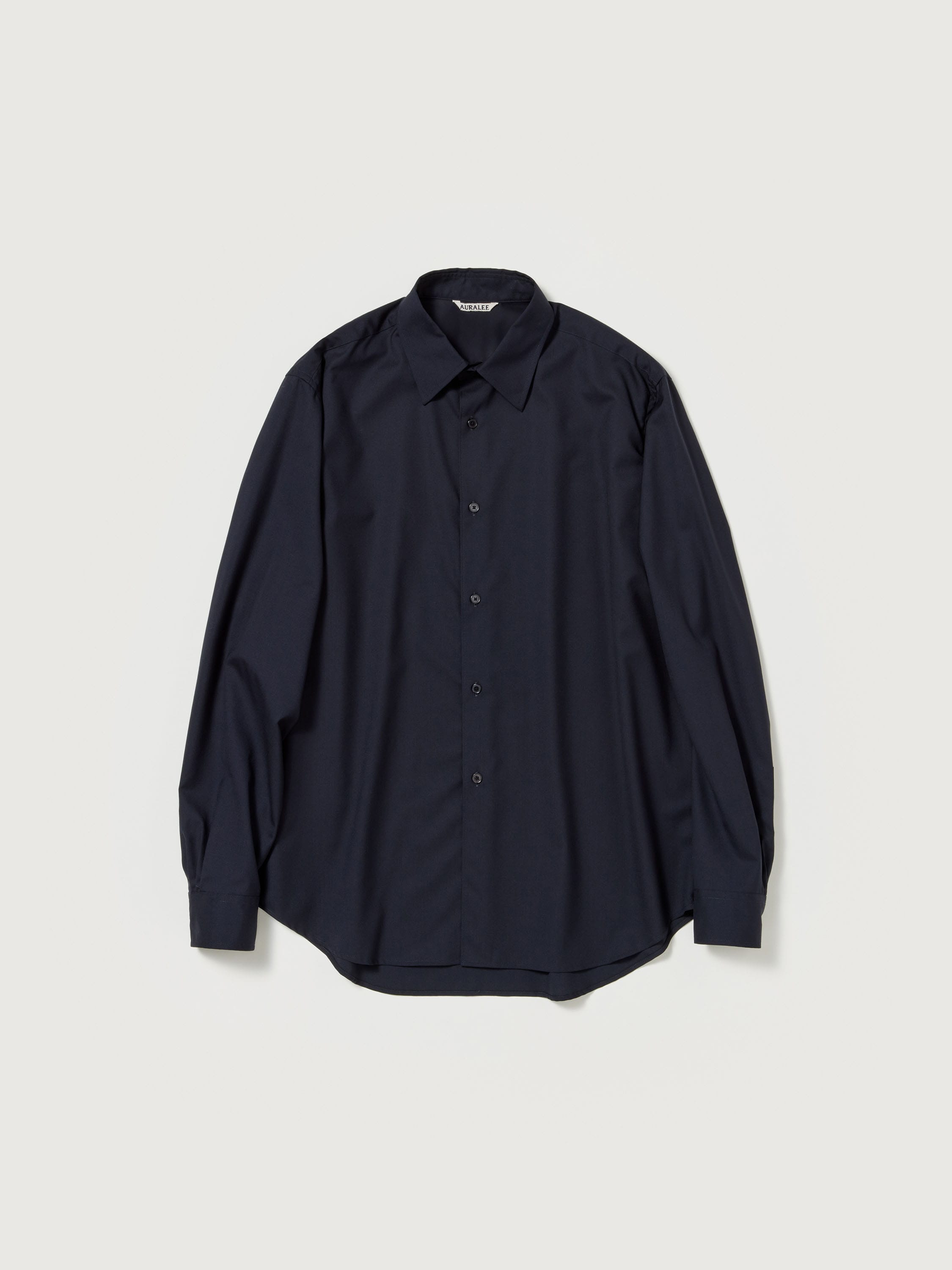 SUPER FINE TROPICAL WOOL SHIRT 詳細画像 TOP DARK NAVY 4