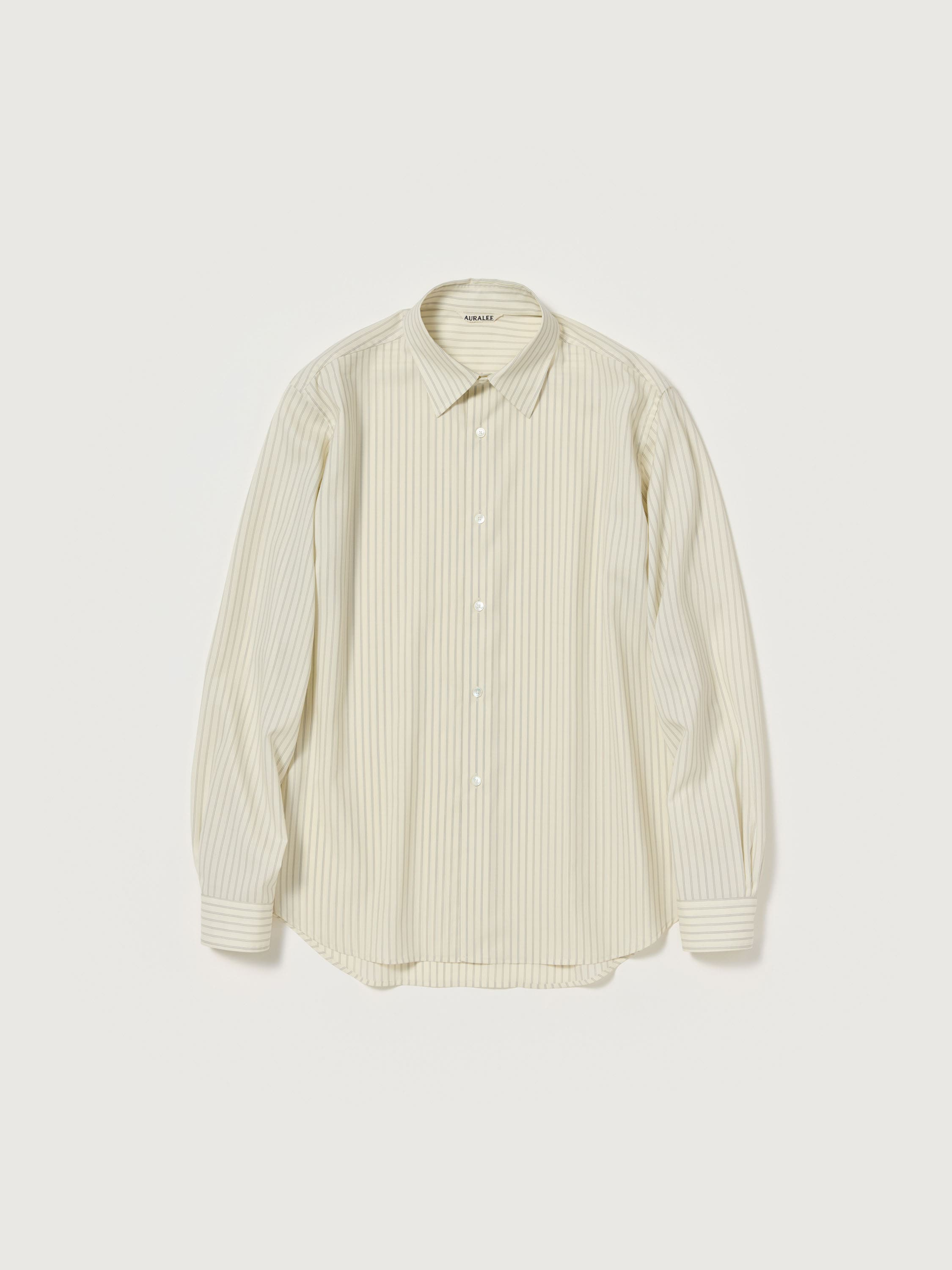 SUPER FINE WOOL STRIPE SHIRT 詳細画像 IVORY STRIPE 1