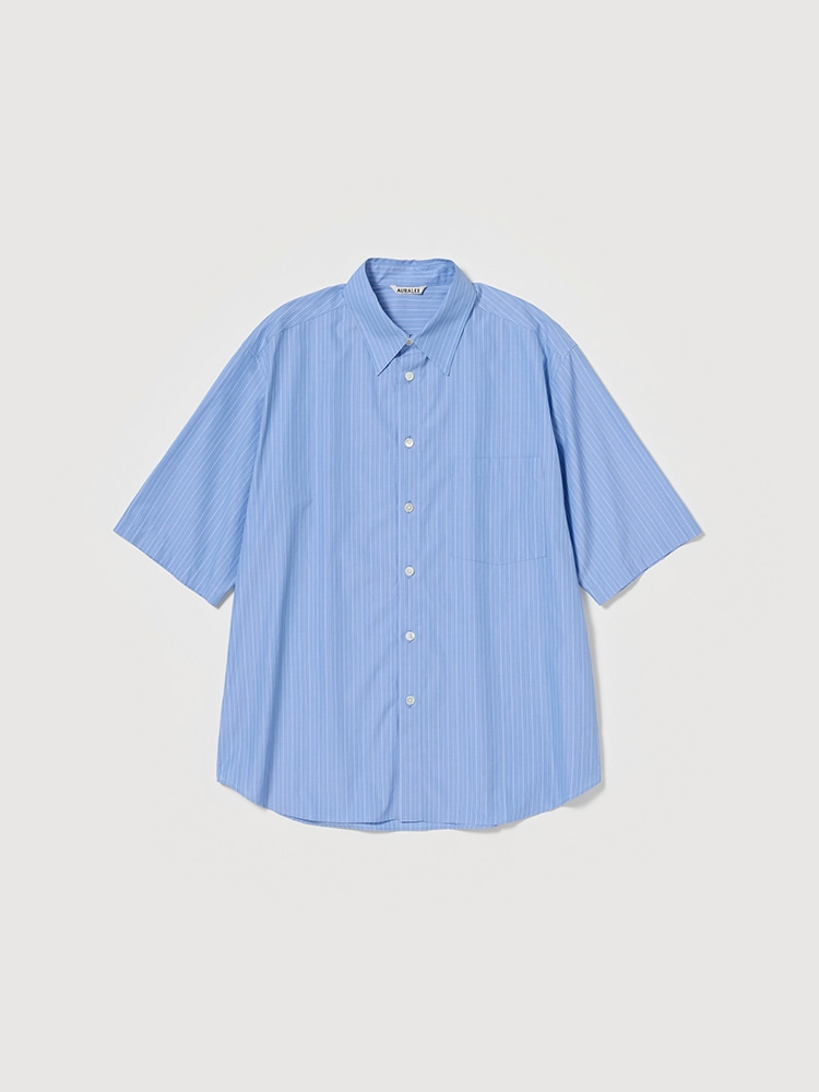 Auralee Suvin High Count Cloth Stripe Shirt | Liberty