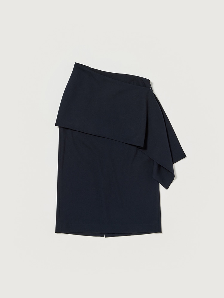 HIGH DENSITY WOOL TWILL SKIRT