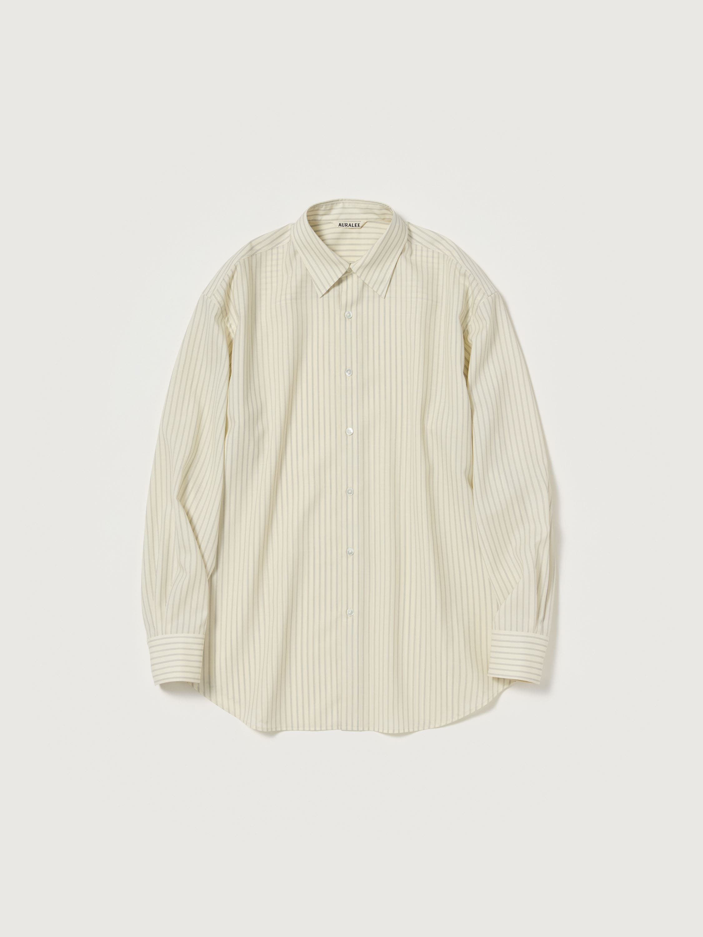 SUPER FINE WOOL STRIPE SHIRT 詳細画像 IVORY STRIPE 5