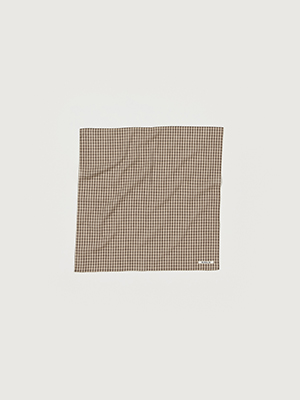 AIRY LIGHT COTTON CHECK SCARF