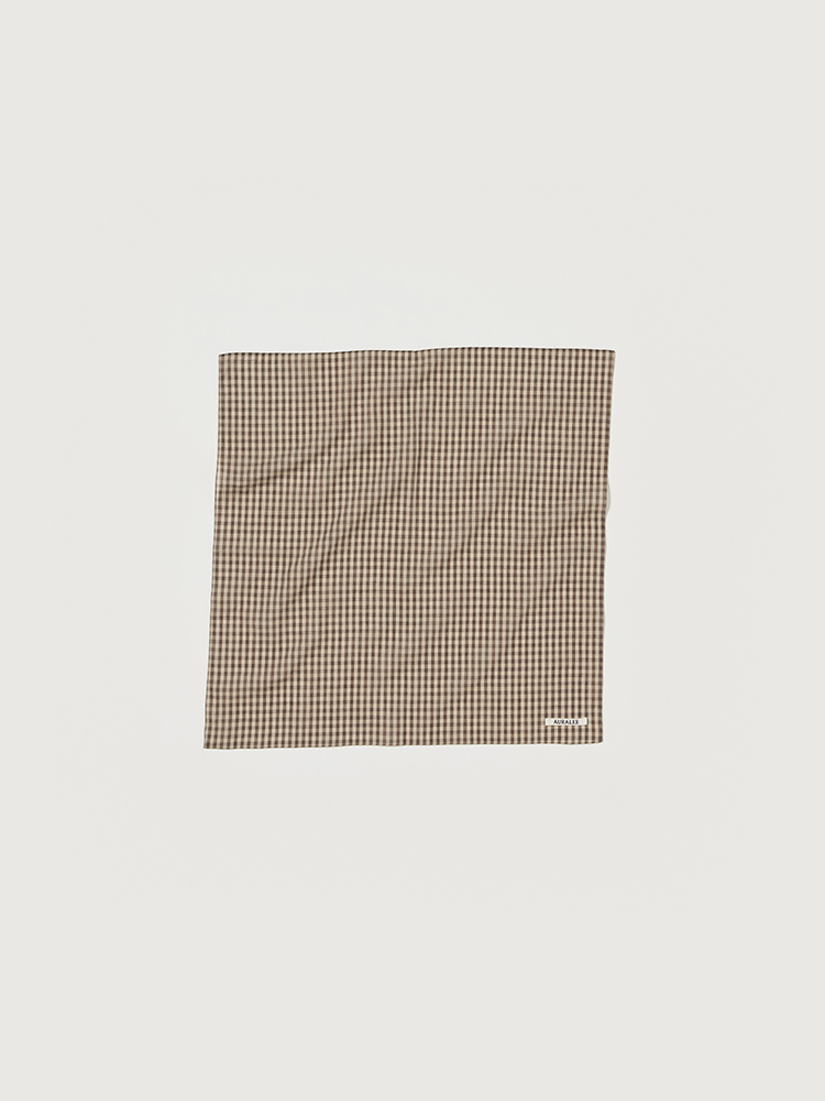 AIRY LIGHT COTTON CHECK SCARF