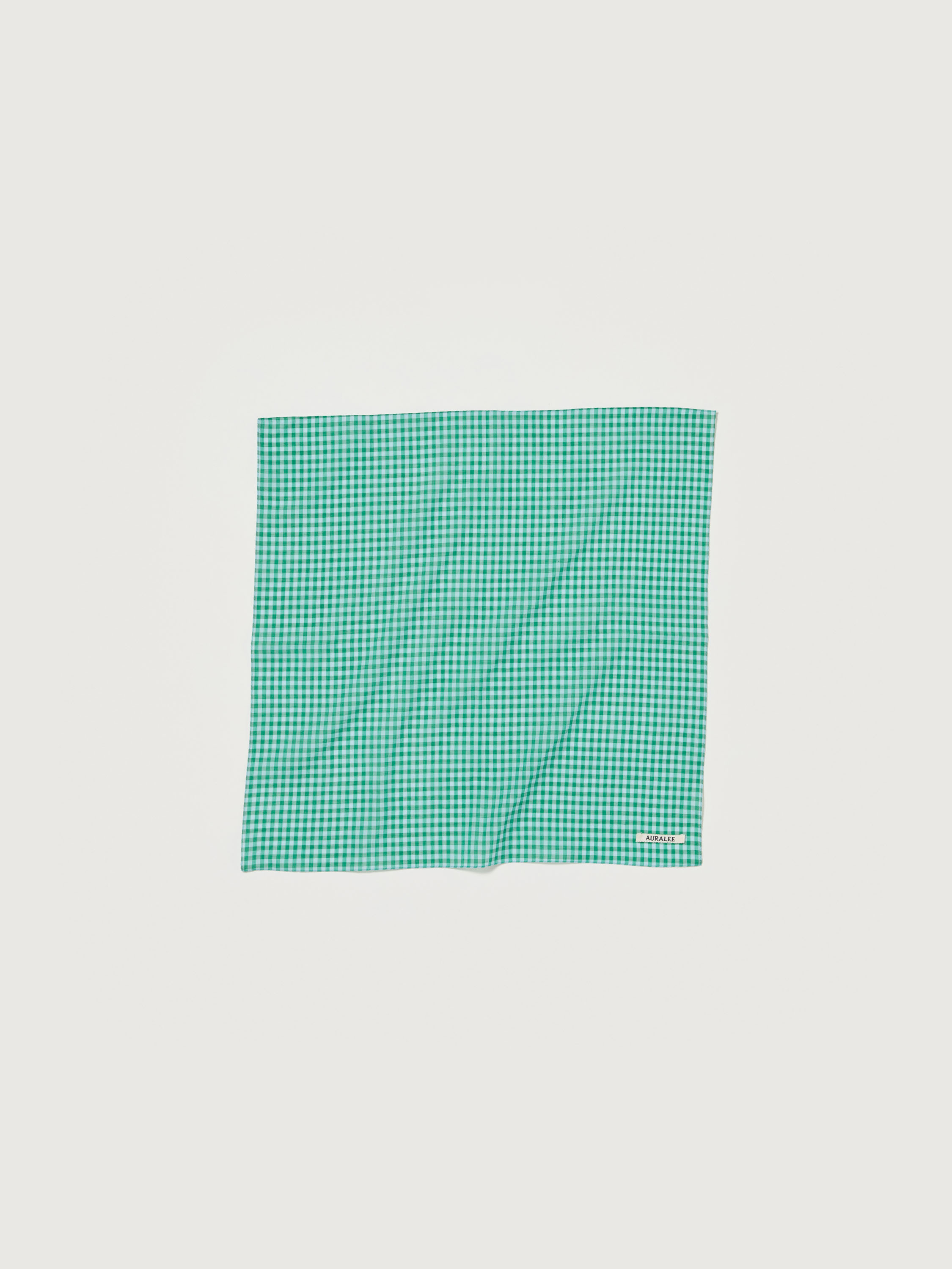 AIRY LIGHT COTTON CHECK SCARF 詳細画像 GREEN GINGHAM CHECK 1