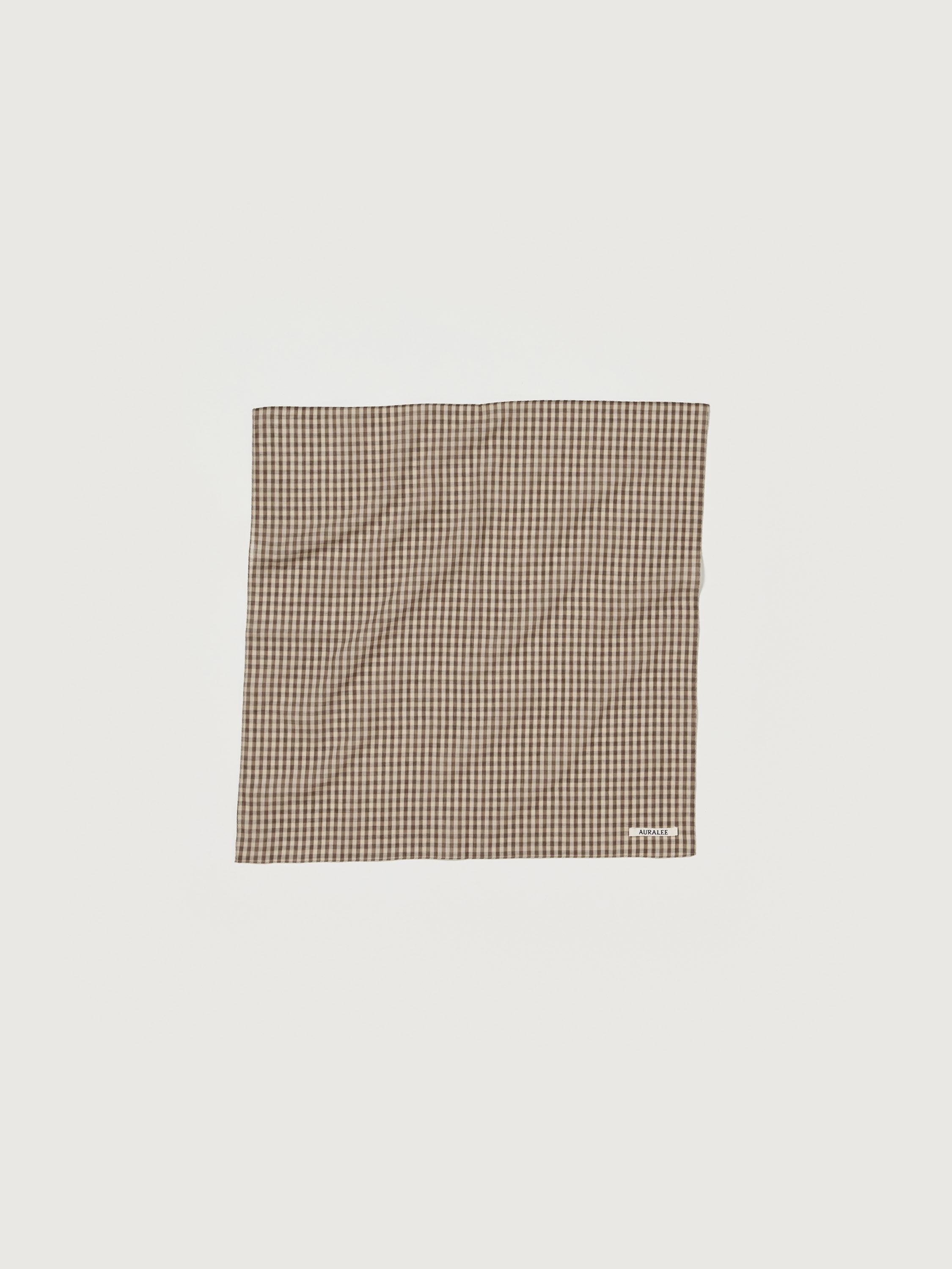 AIRY LIGHT COTTON CHECK SCARF 詳細画像 BROWN GINGHAM CHECK 1