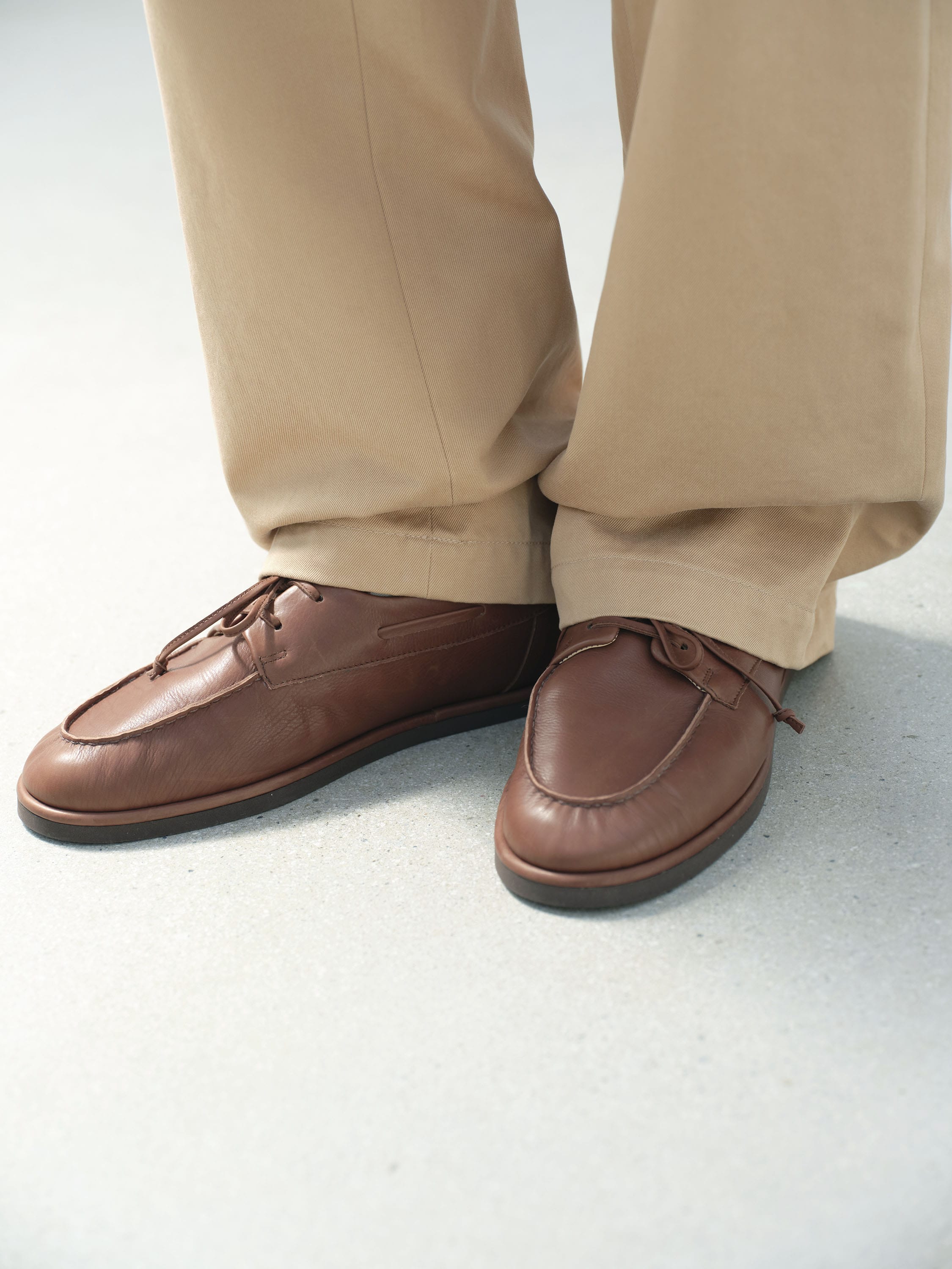 SOFT LEATHER DECK SHOES 詳細画像 BROWN 3