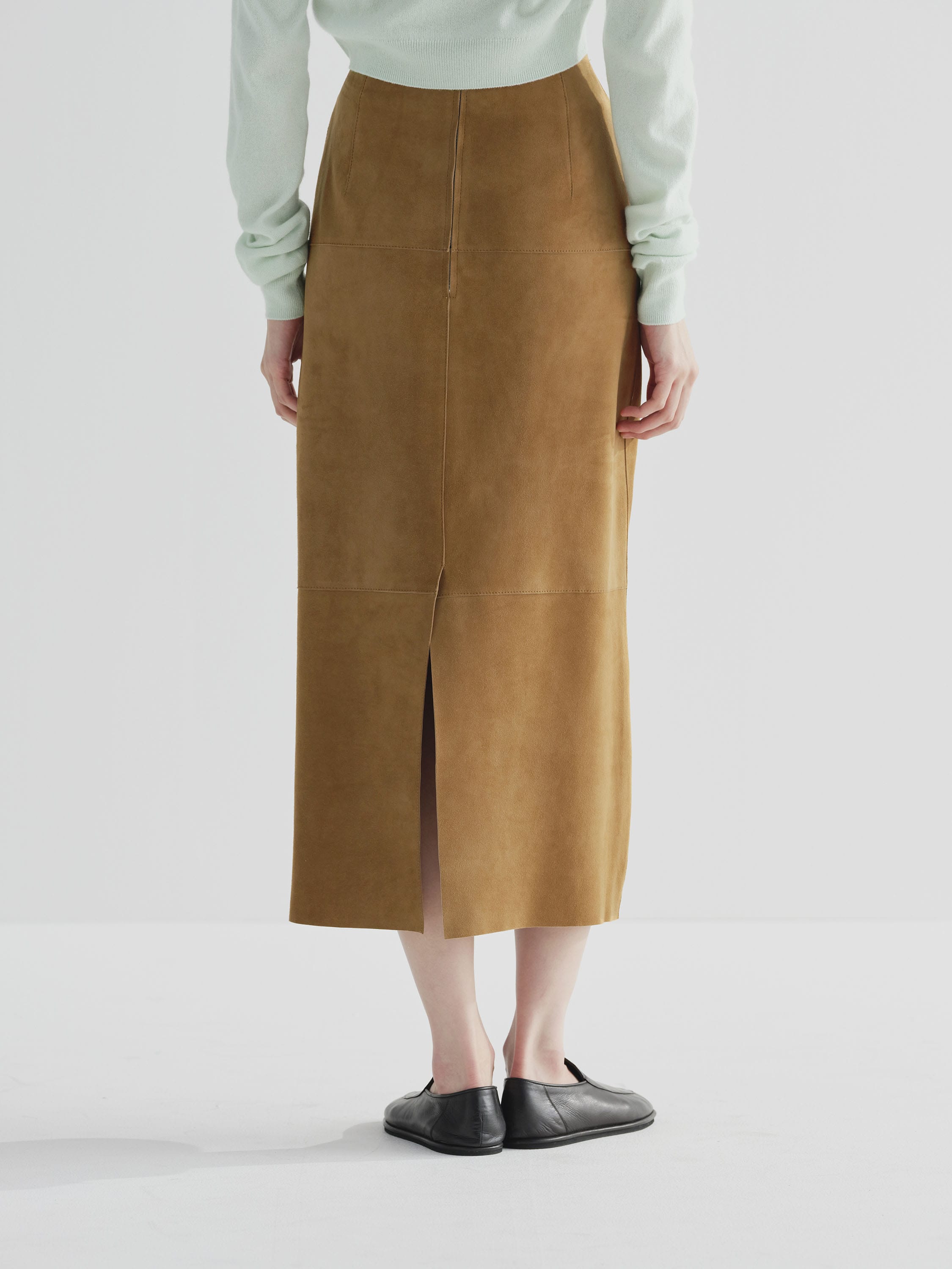 LAMB SUEDE SKIRT 詳細画像 CAMEL 4