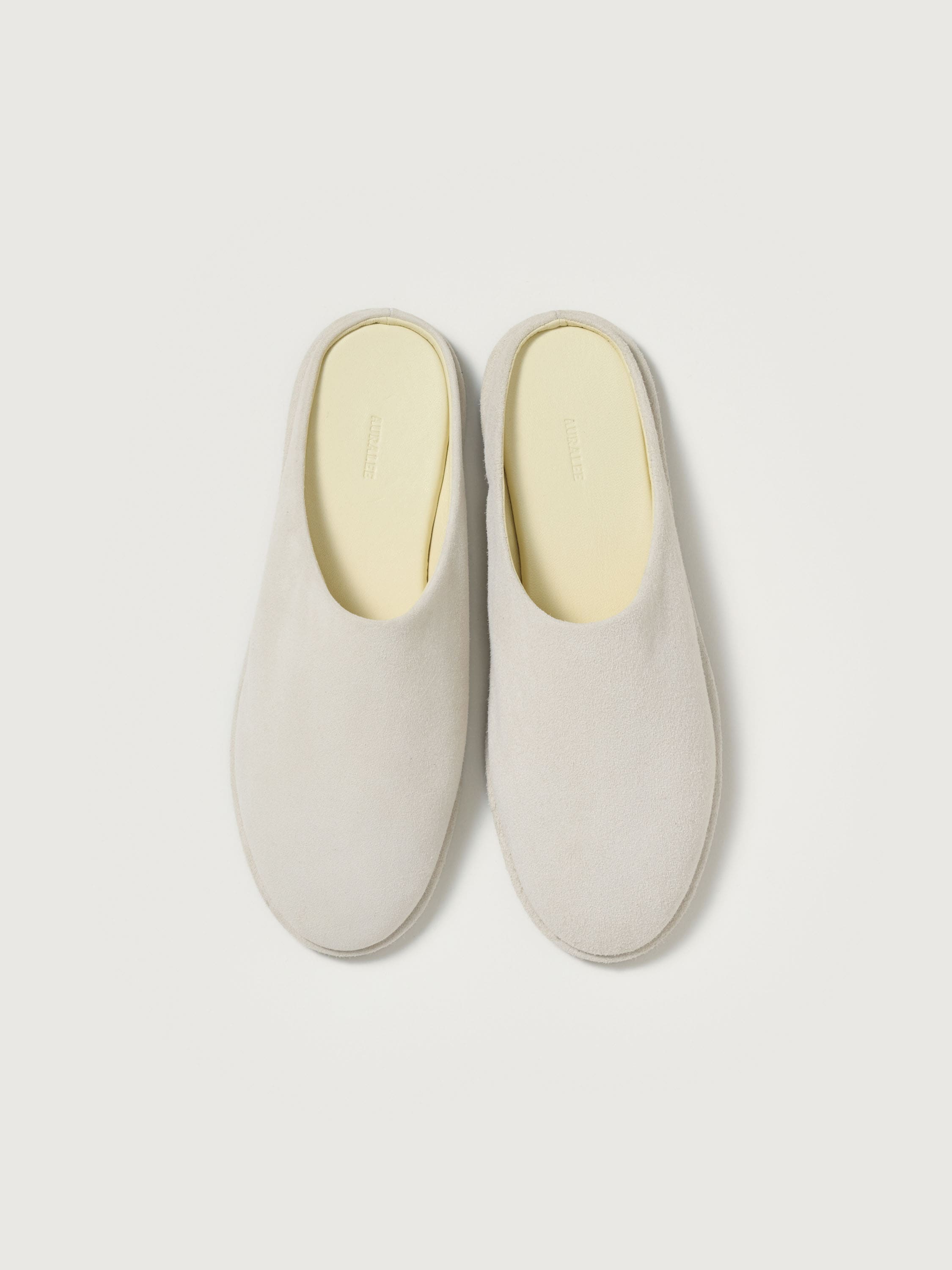 LEATHER MULES 詳細画像 SUEDE WHITE 2