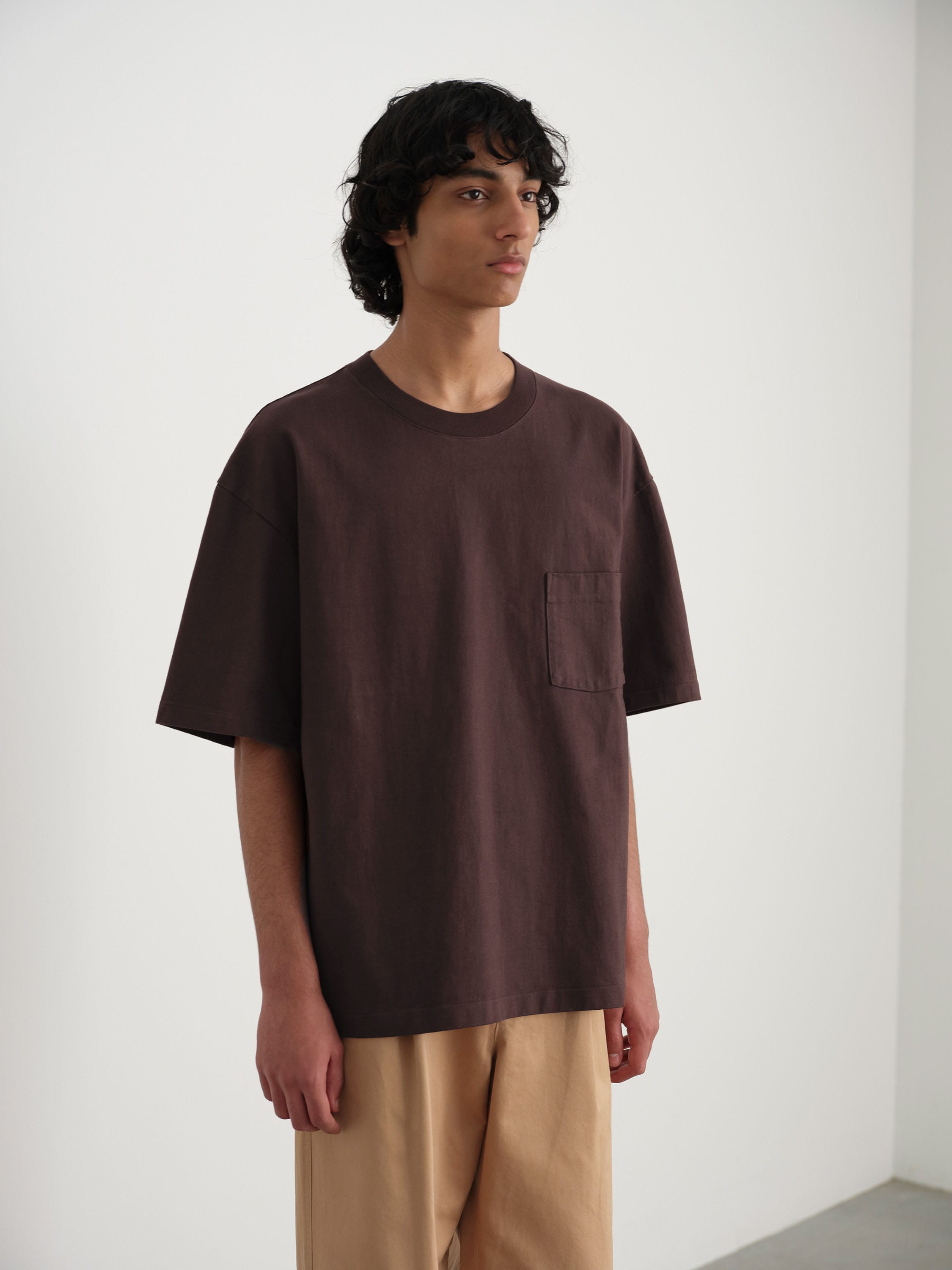HEAVY WEIGHT POCKET TEE 詳細画像 BROWN 1