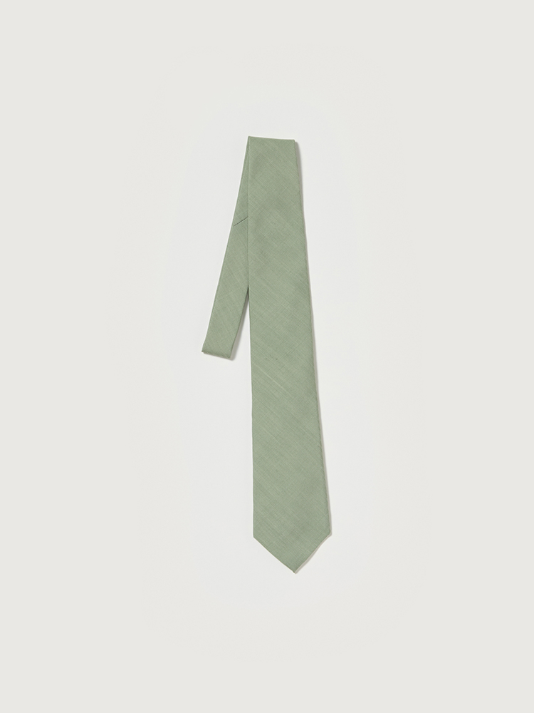Auralee Wool Herringbone Tie Black – Très Bien