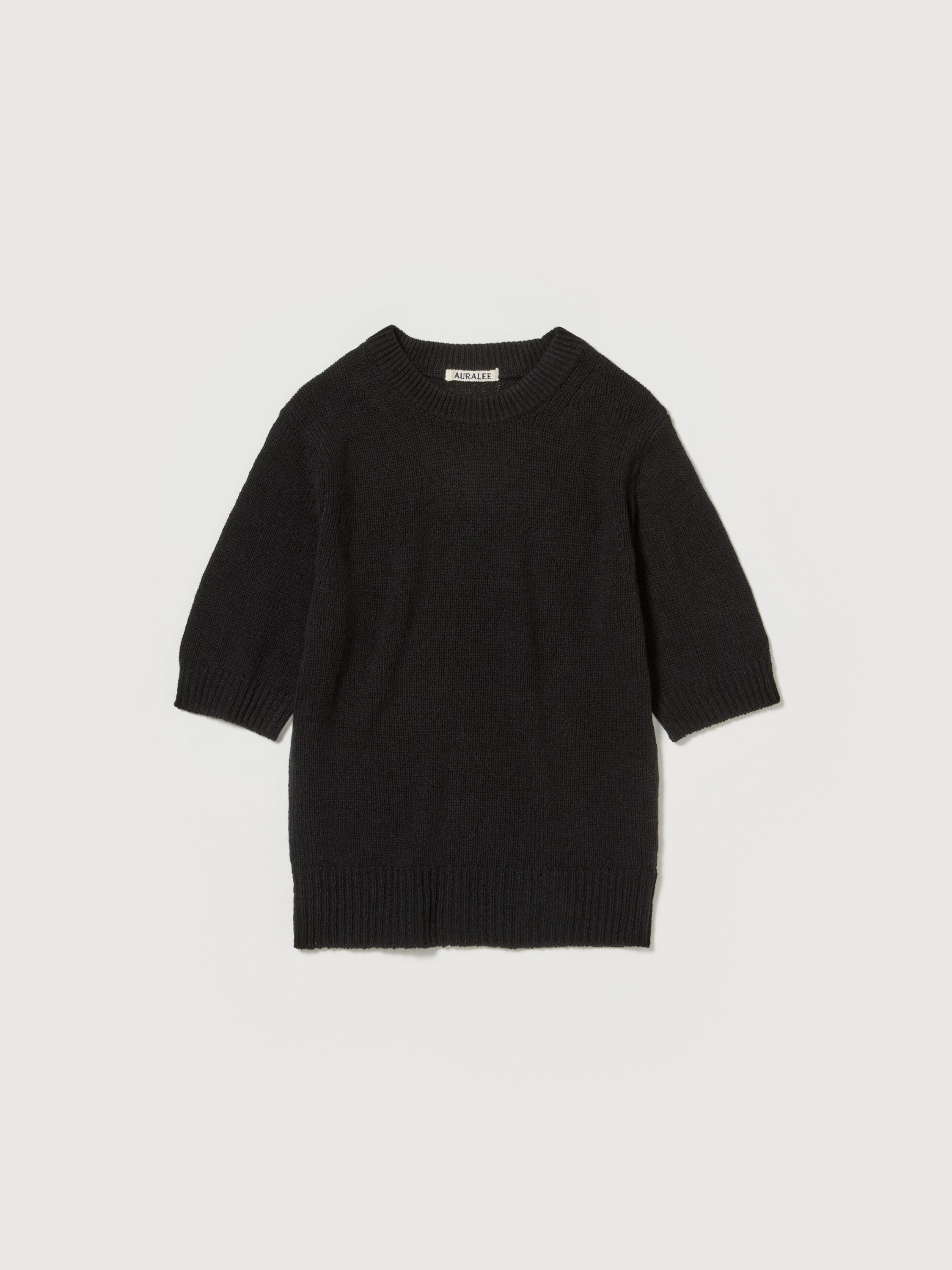 SUMMER CASHMERE KNIT TEE 詳細画像 BLACK 1