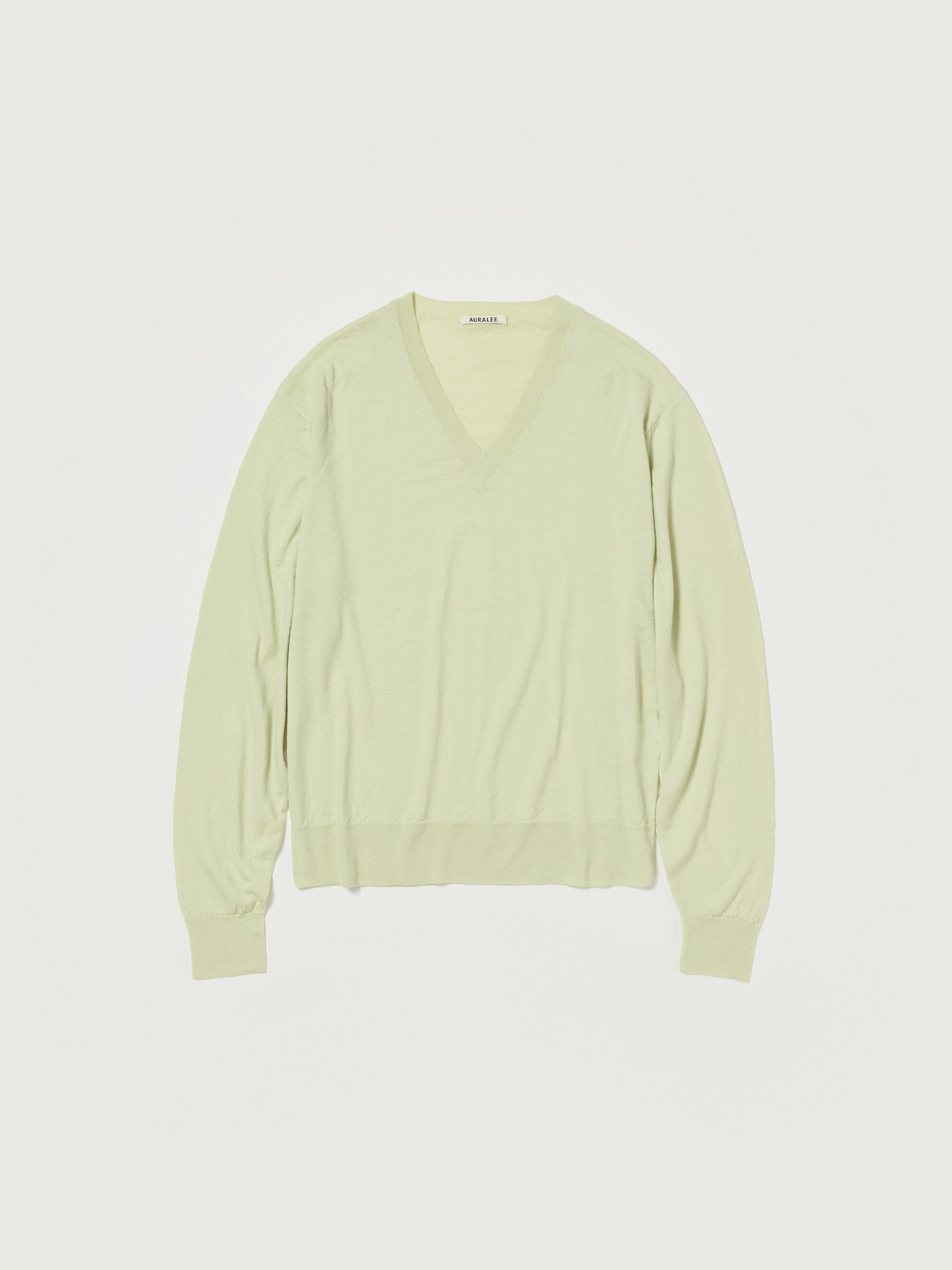 PRODUCT DYED WOOL KNIT V-NECK P/O 詳細画像 LIGHT PISTACHIO 4