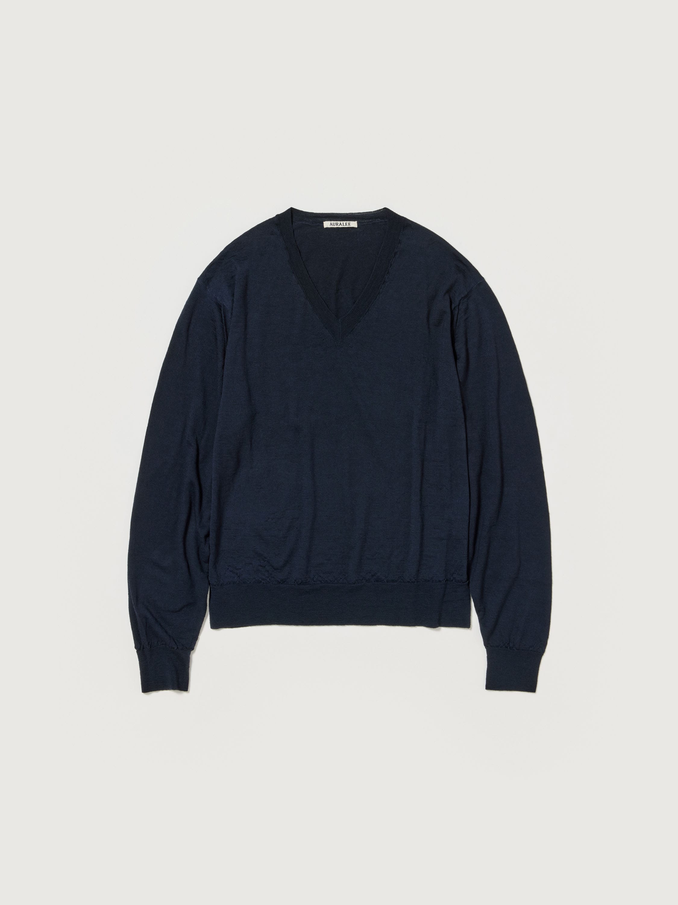 PRODUCT DYED WOOL KNIT V-NECK P/O 詳細画像 NAVY 1