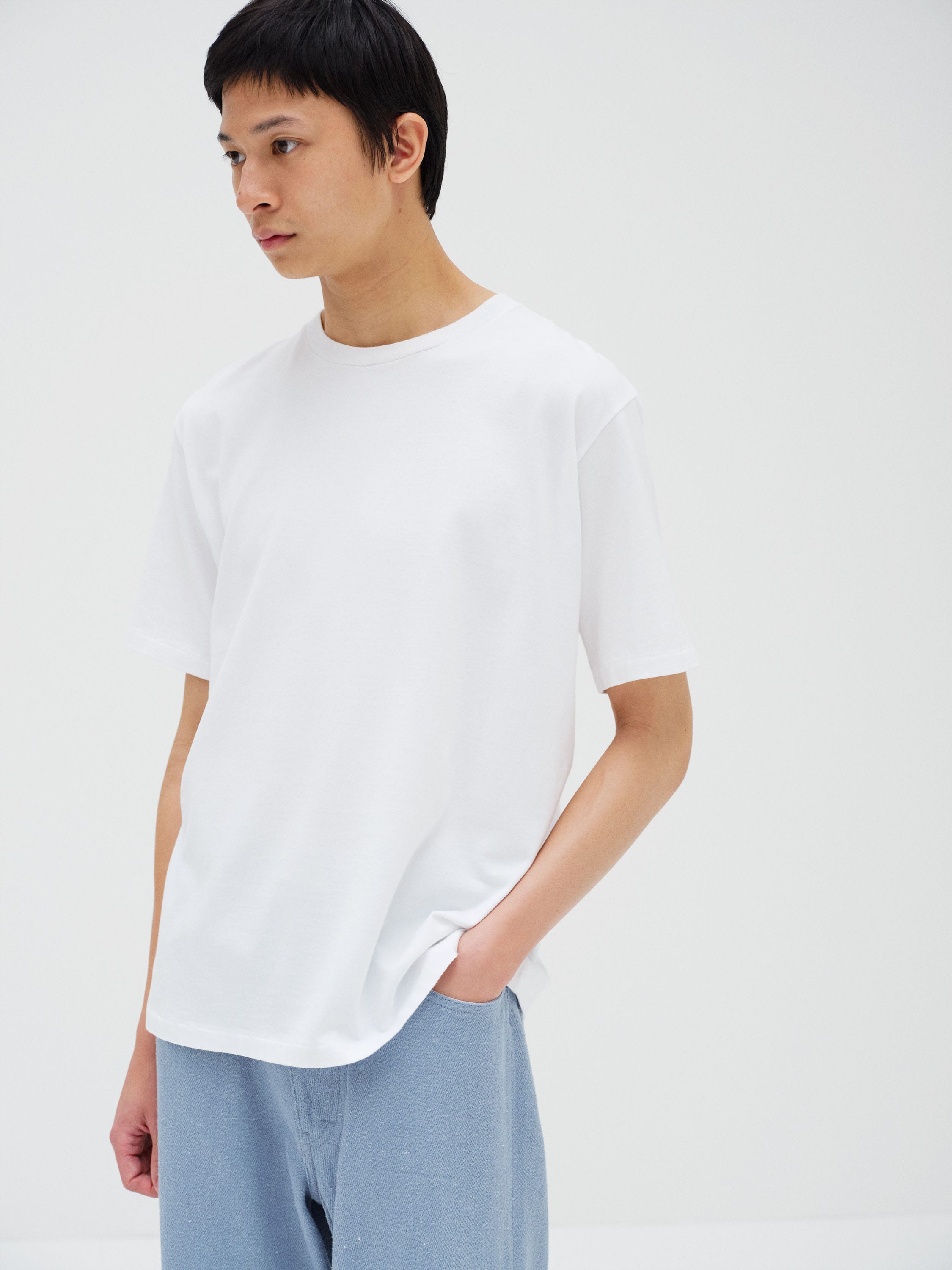 LUSTER PLAITING TEE 詳細画像 WHITE 1