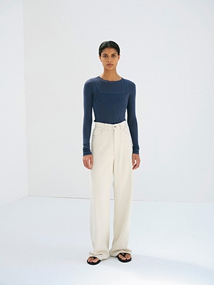 SUPER HIGH GAUGE SHEER RIB L/S TEE