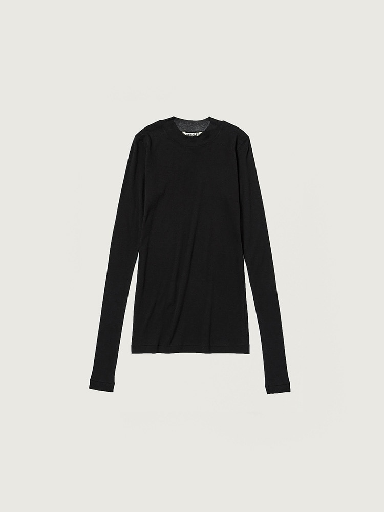 SUPER HIGH GAUGE SHEER RIB L/S TEE - AURALEE Official Website